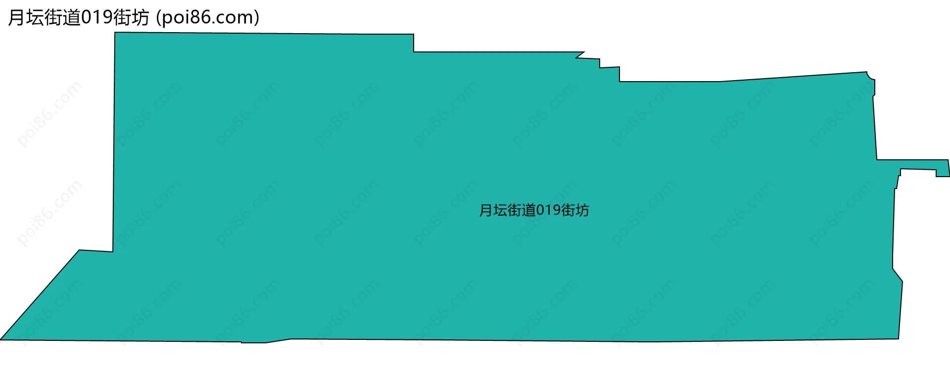 月坛街道019街坊边界地图