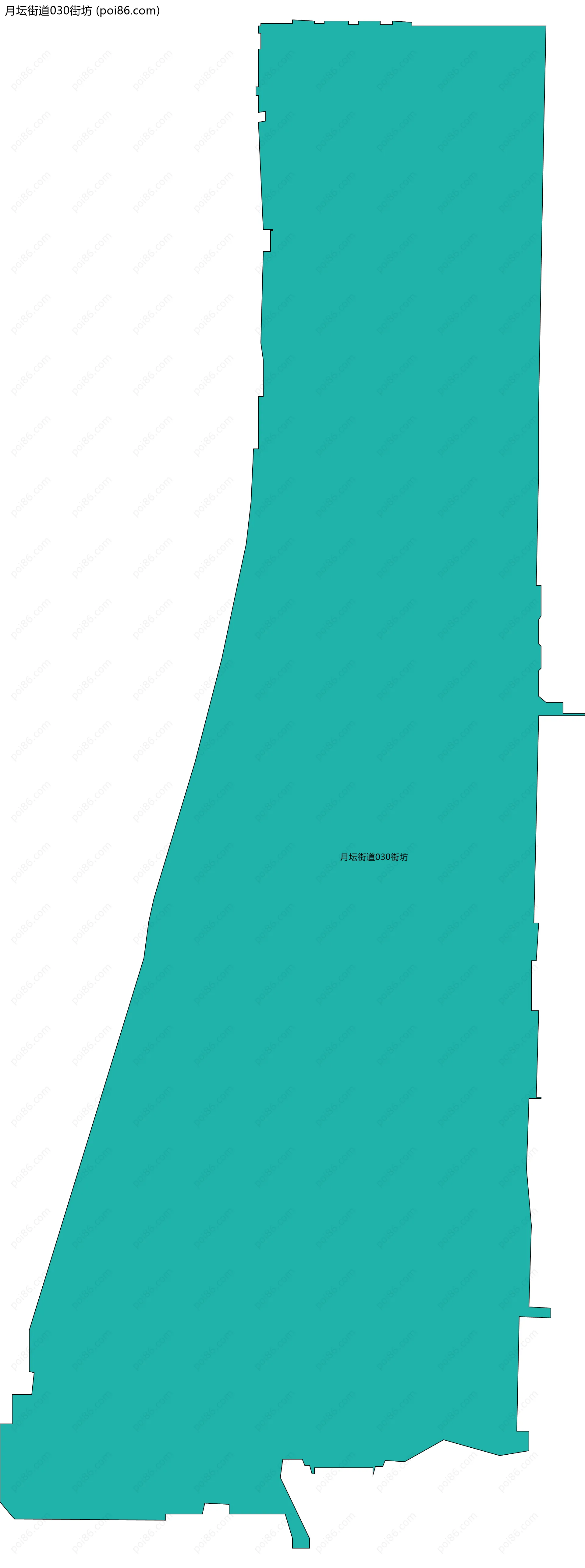 月坛街道030街坊边界地图