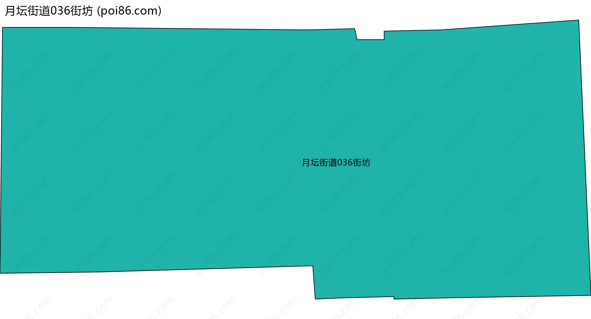 月坛街道036街坊边界地图