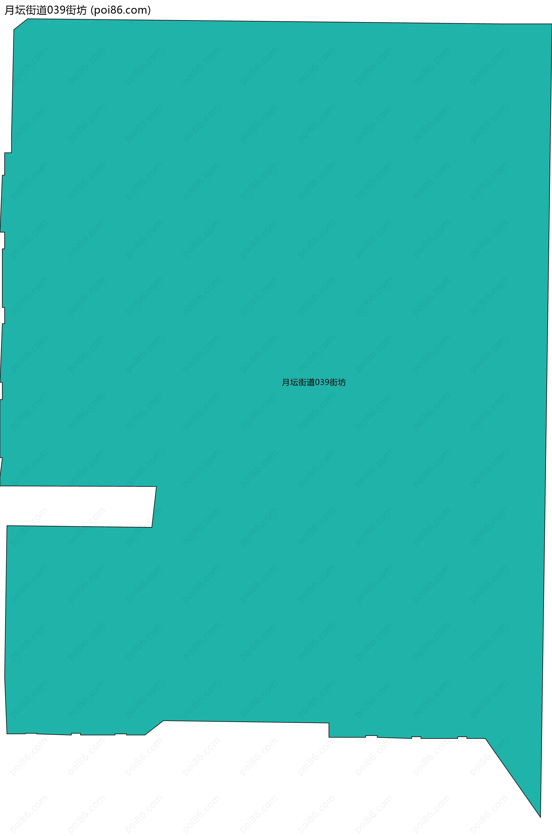 月坛街道039街坊边界地图