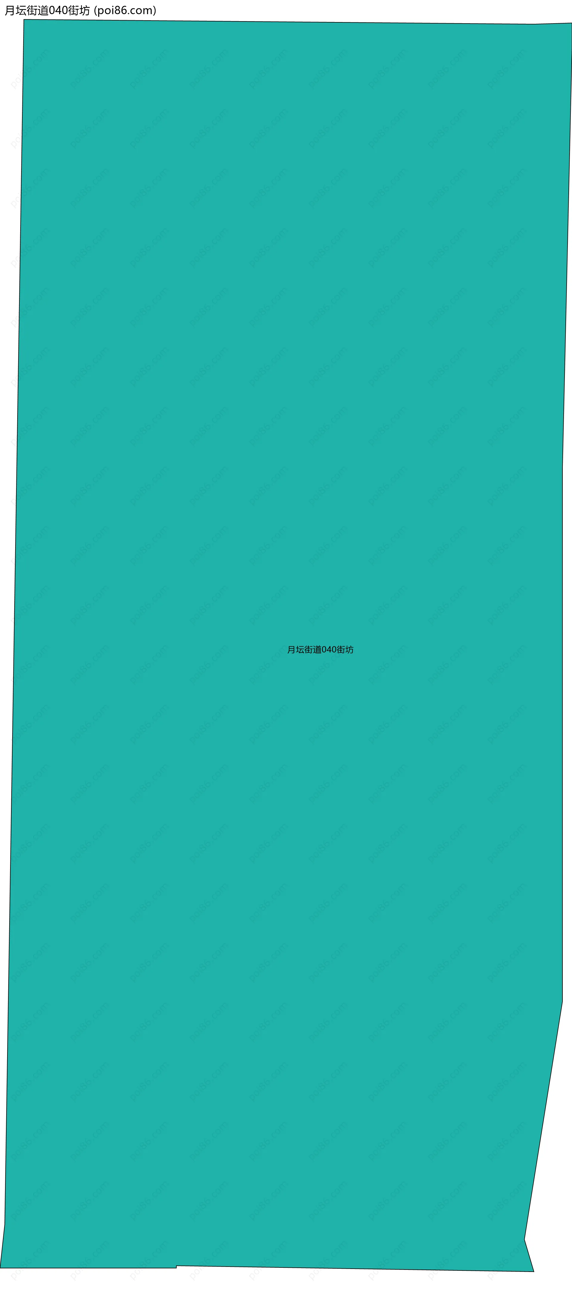月坛街道040街坊边界地图
