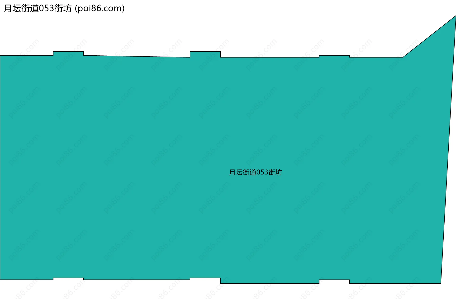 月坛街道053街坊边界地图