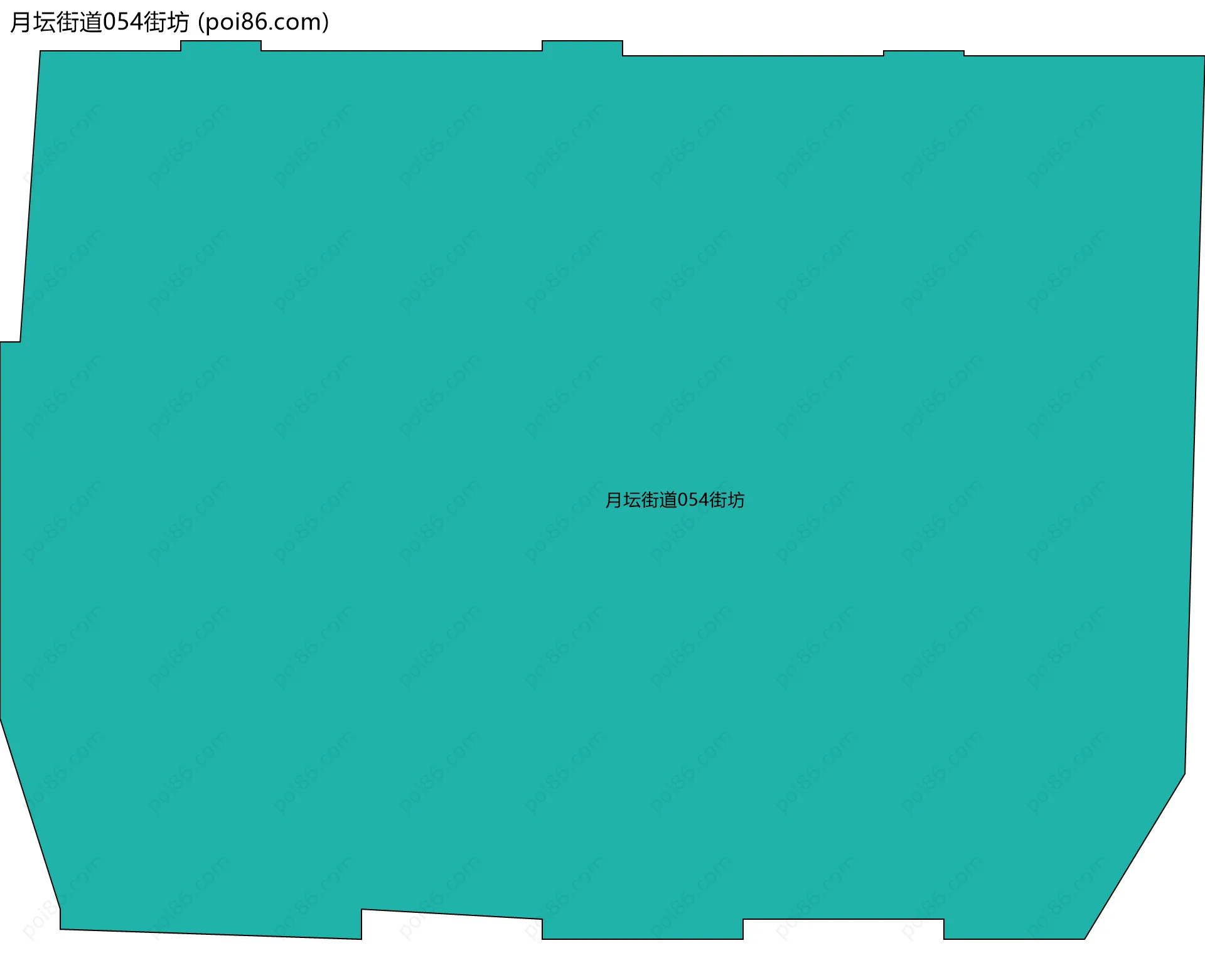 月坛街道054街坊边界地图