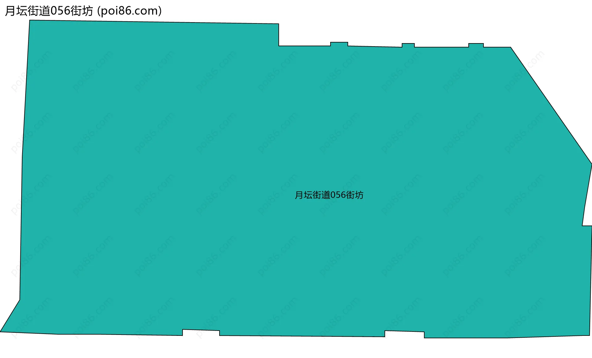 月坛街道056街坊边界地图