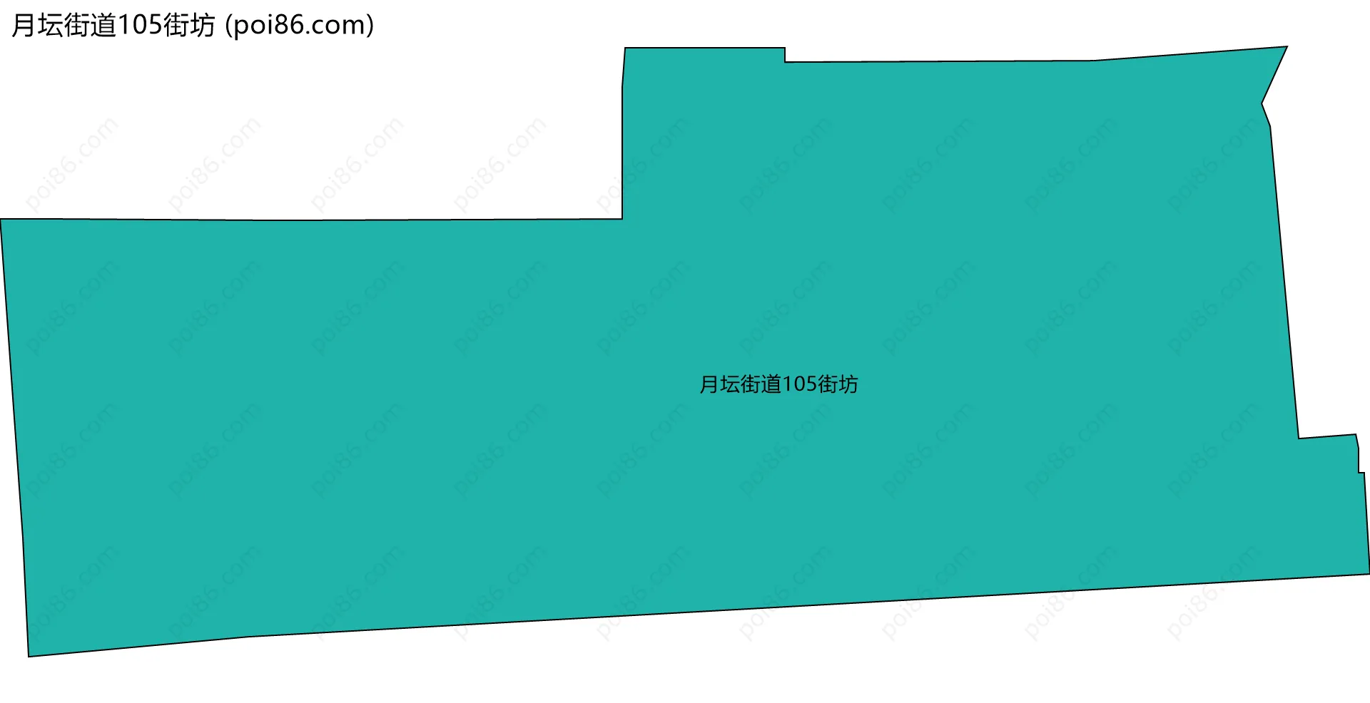 月坛街道105街坊边界地图