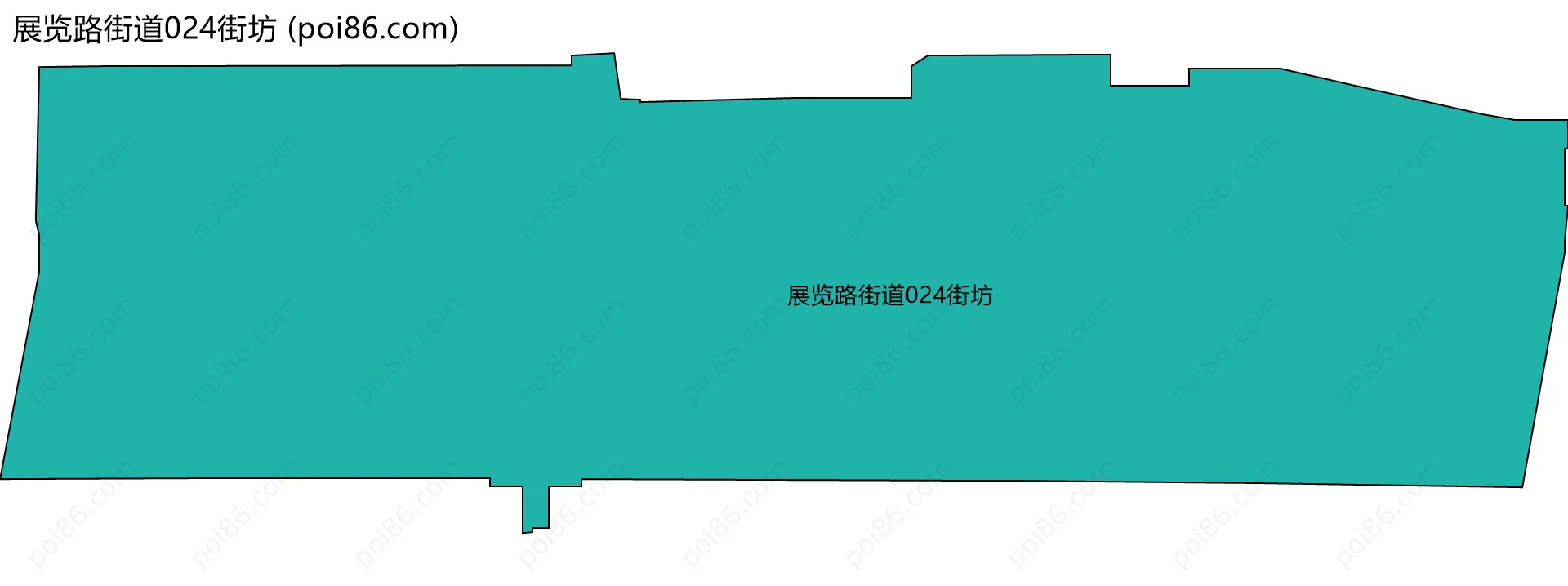 展览路街道024街坊边界地图