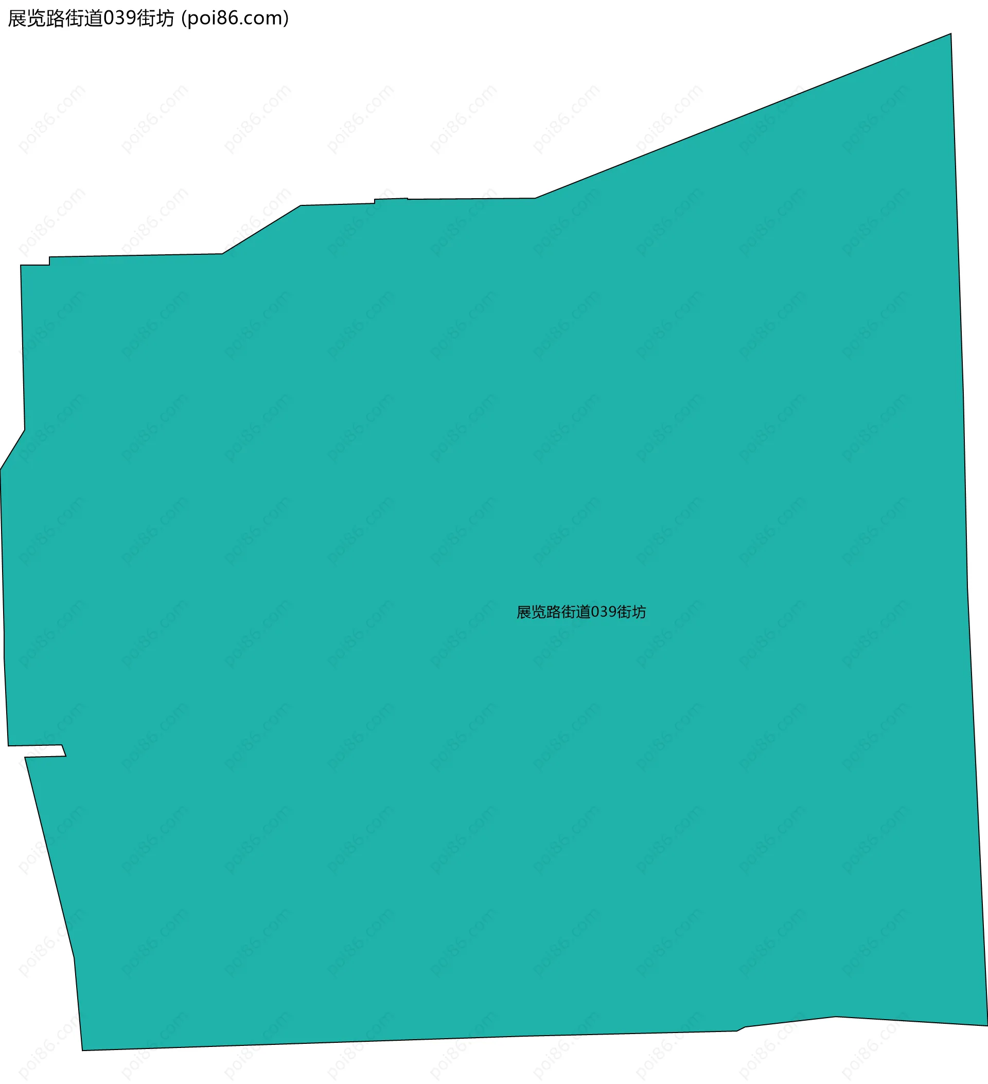 展览路街道039街坊边界地图