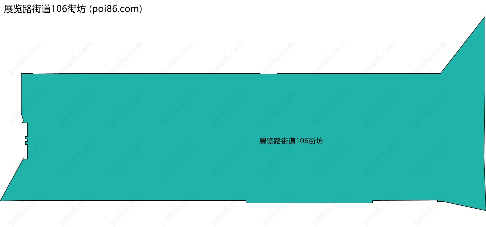 展览路街道106街坊边界地图