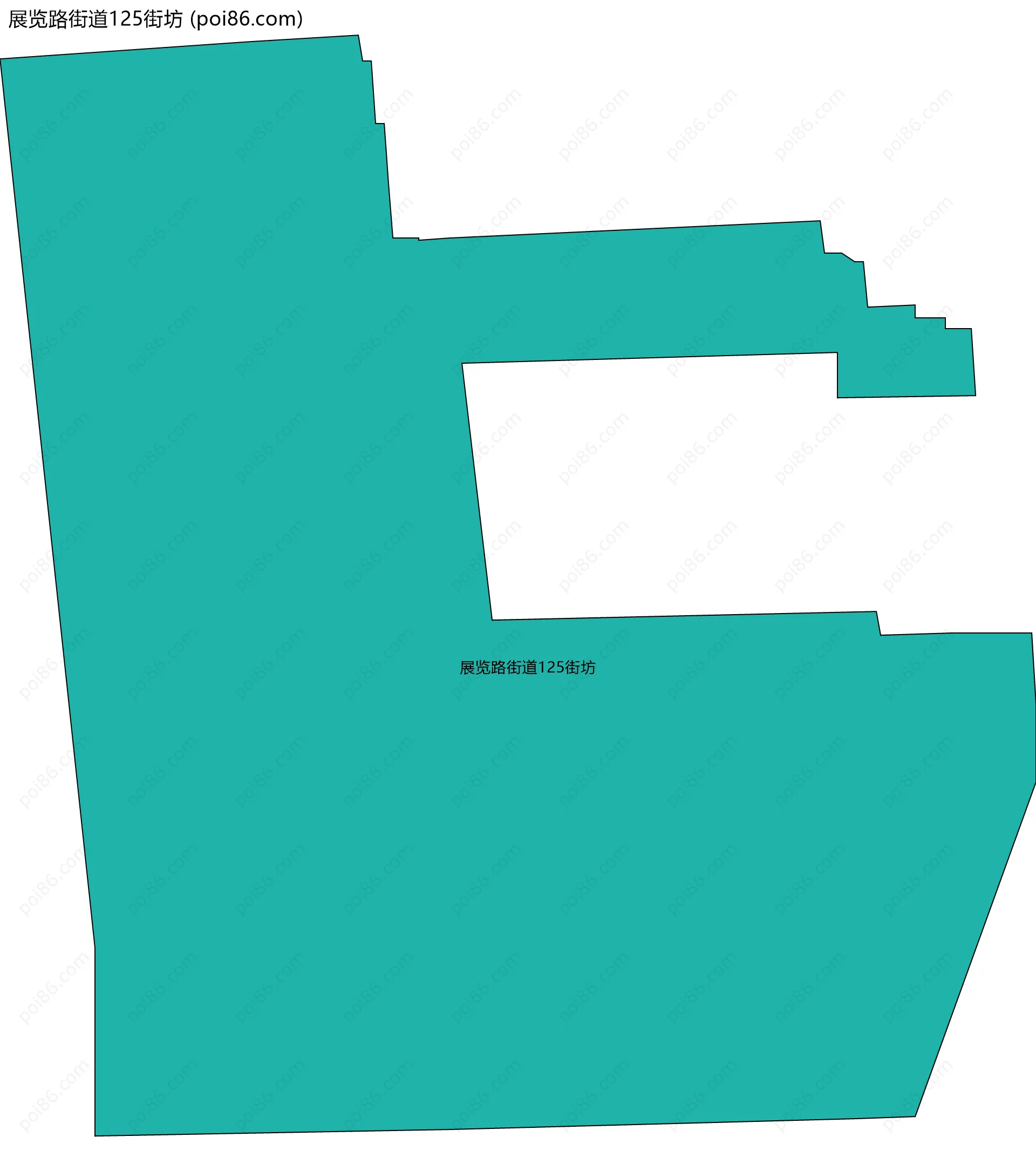 展览路街道125街坊边界地图