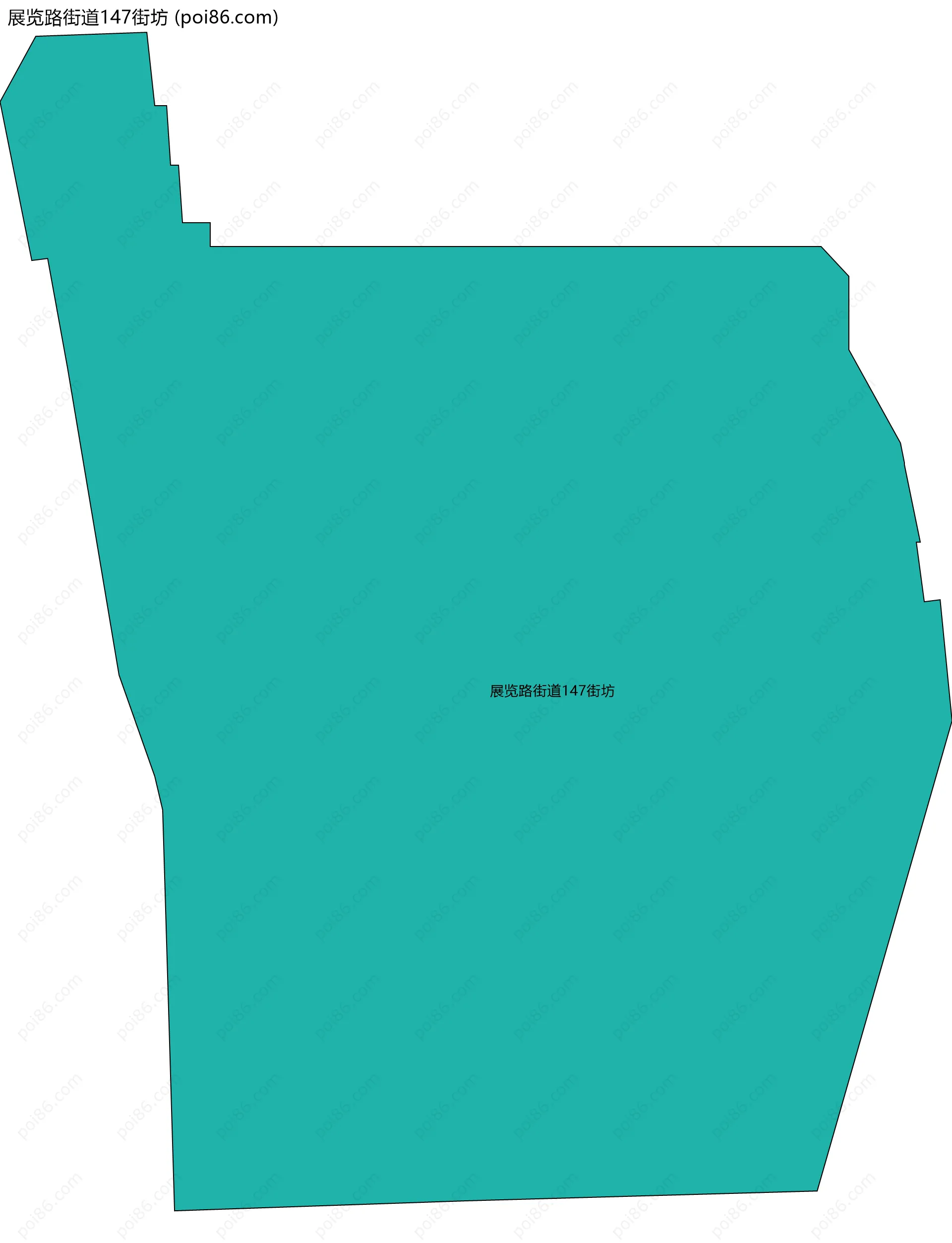 展览路街道147街坊边界地图