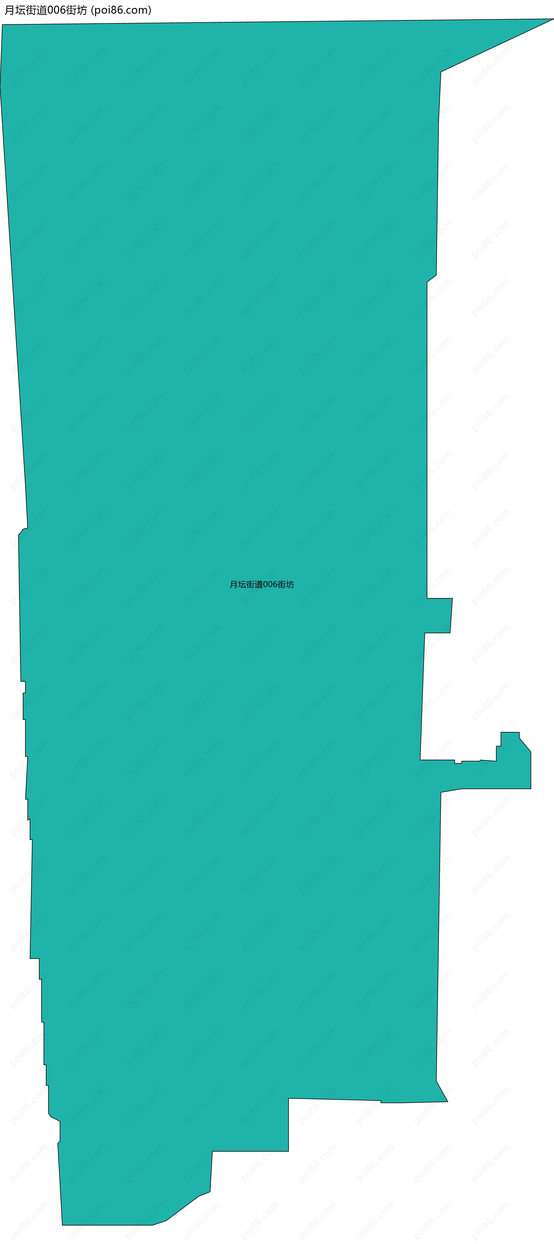 月坛街道006街坊边界地图