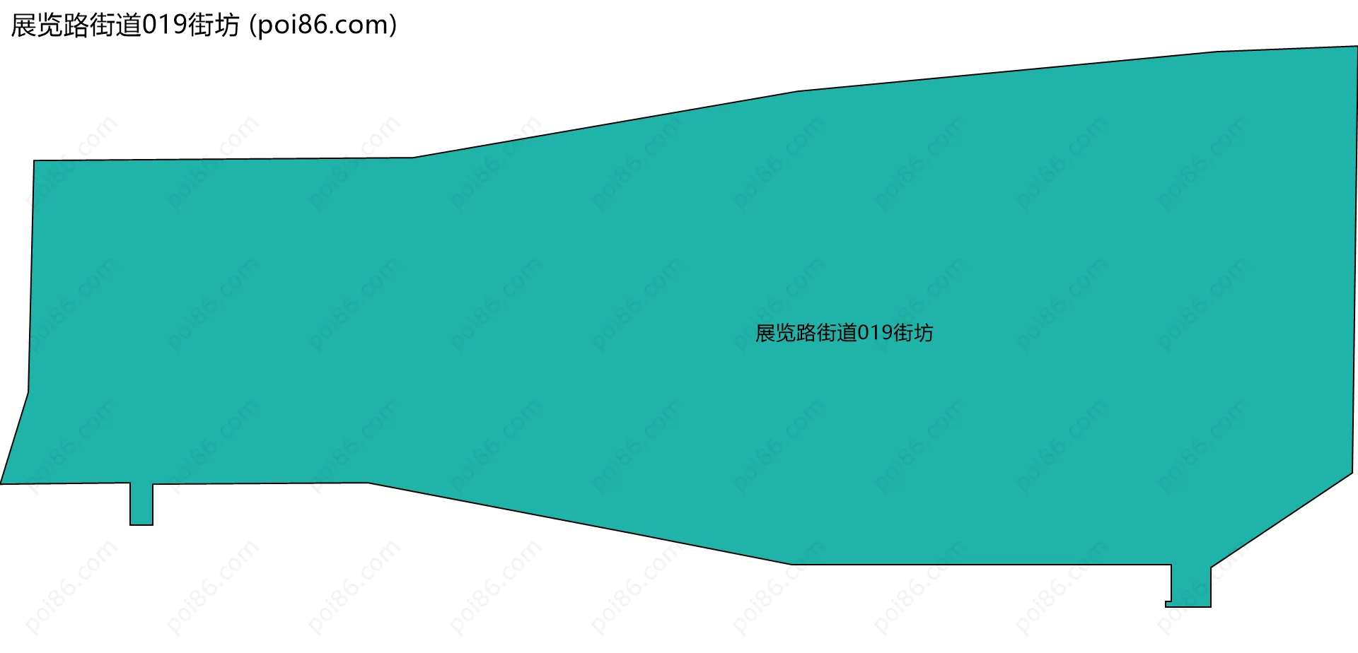 展览路街道019街坊边界地图