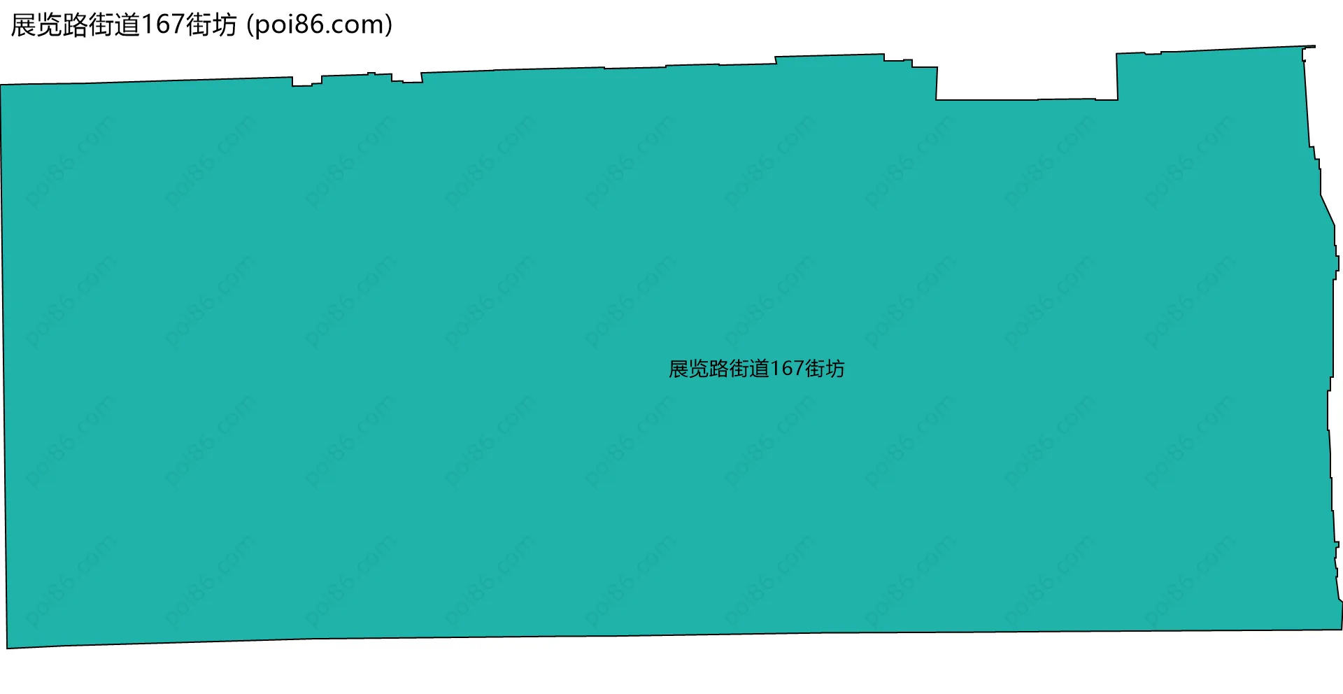 展览路街道167街坊边界地图