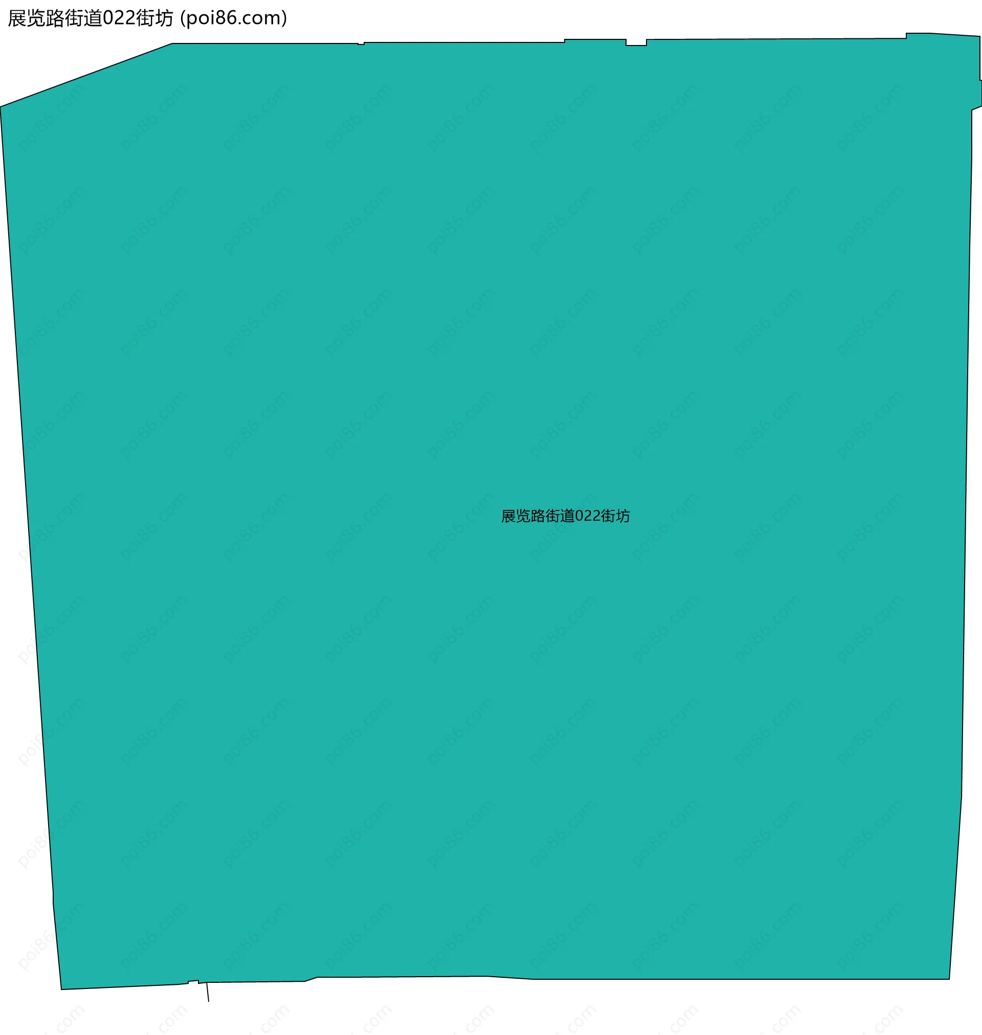展览路街道022街坊边界地图