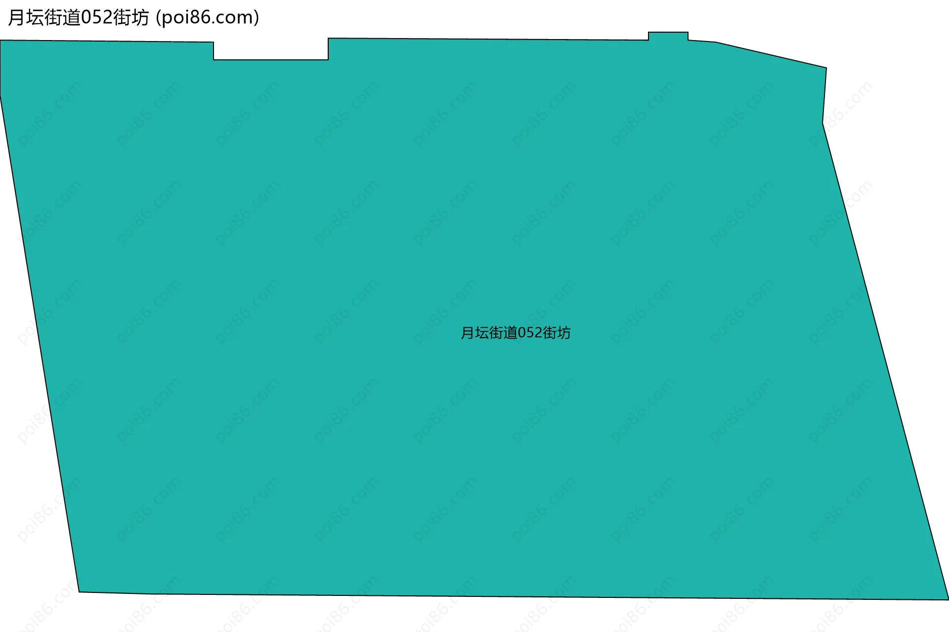 月坛街道052街坊边界地图