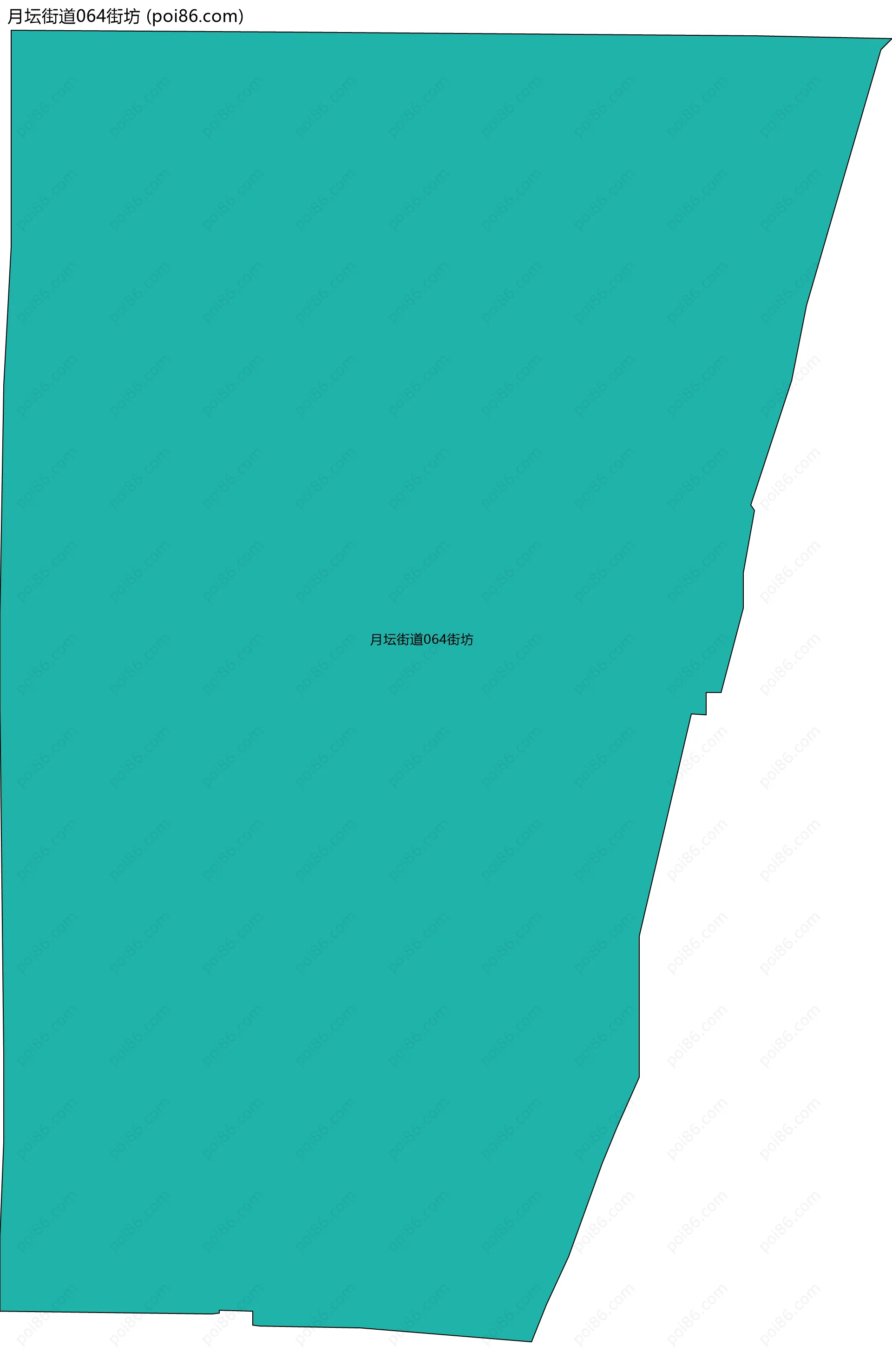 月坛街道064街坊边界地图