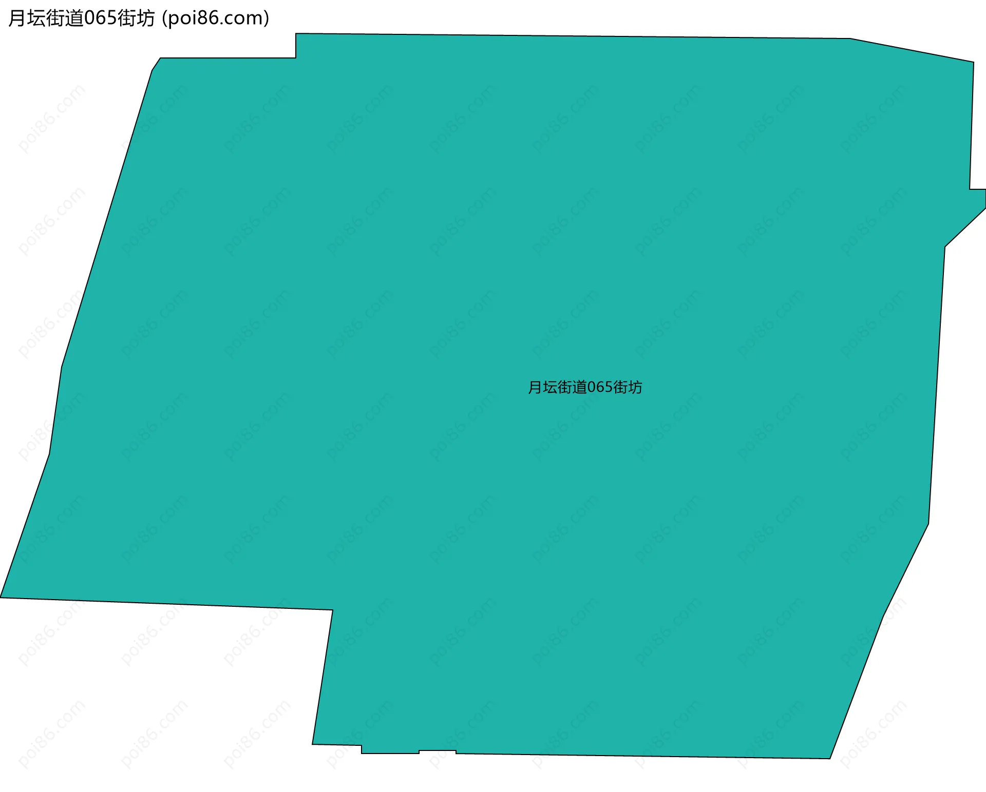 月坛街道065街坊边界地图