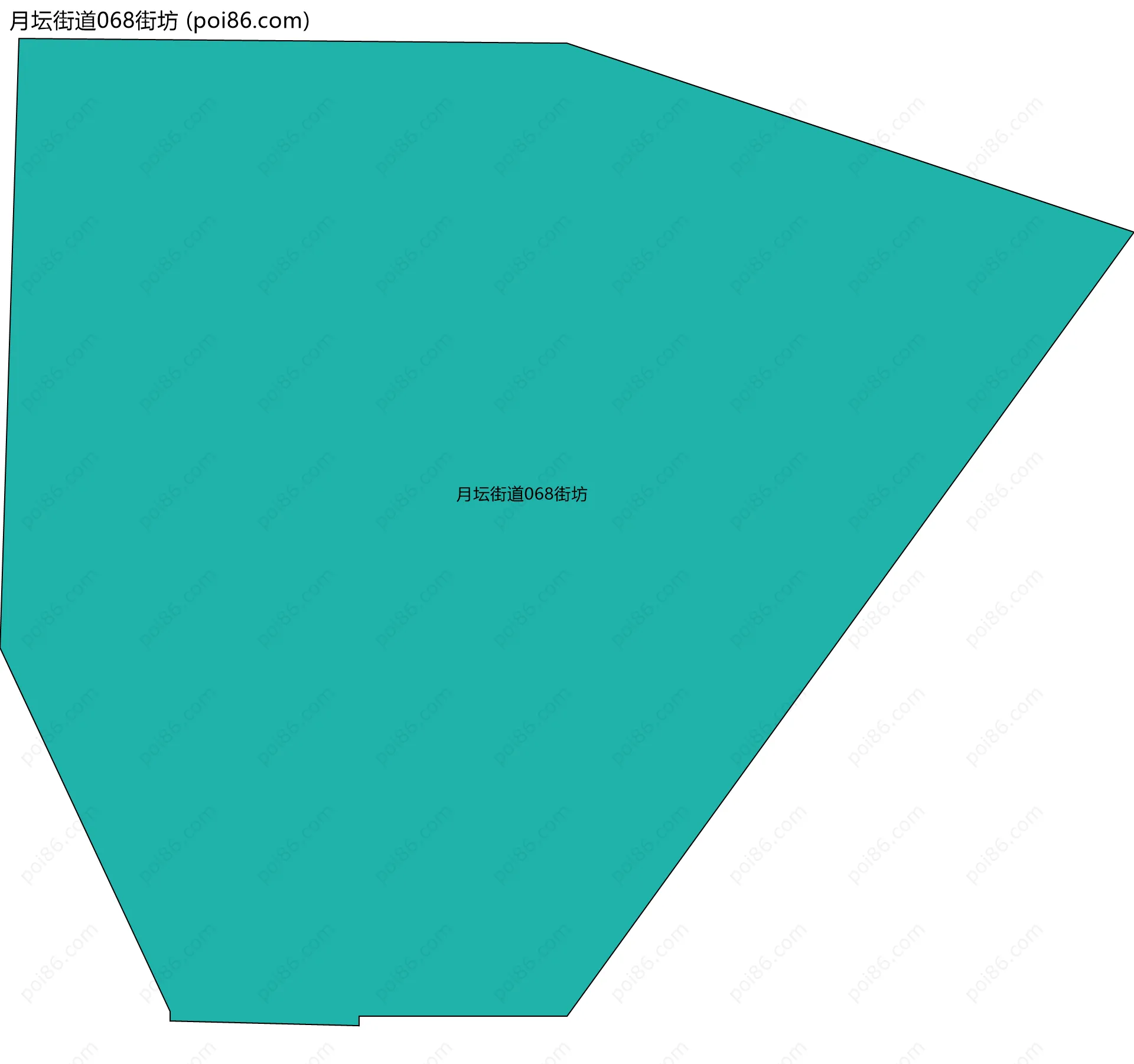 月坛街道068街坊边界地图