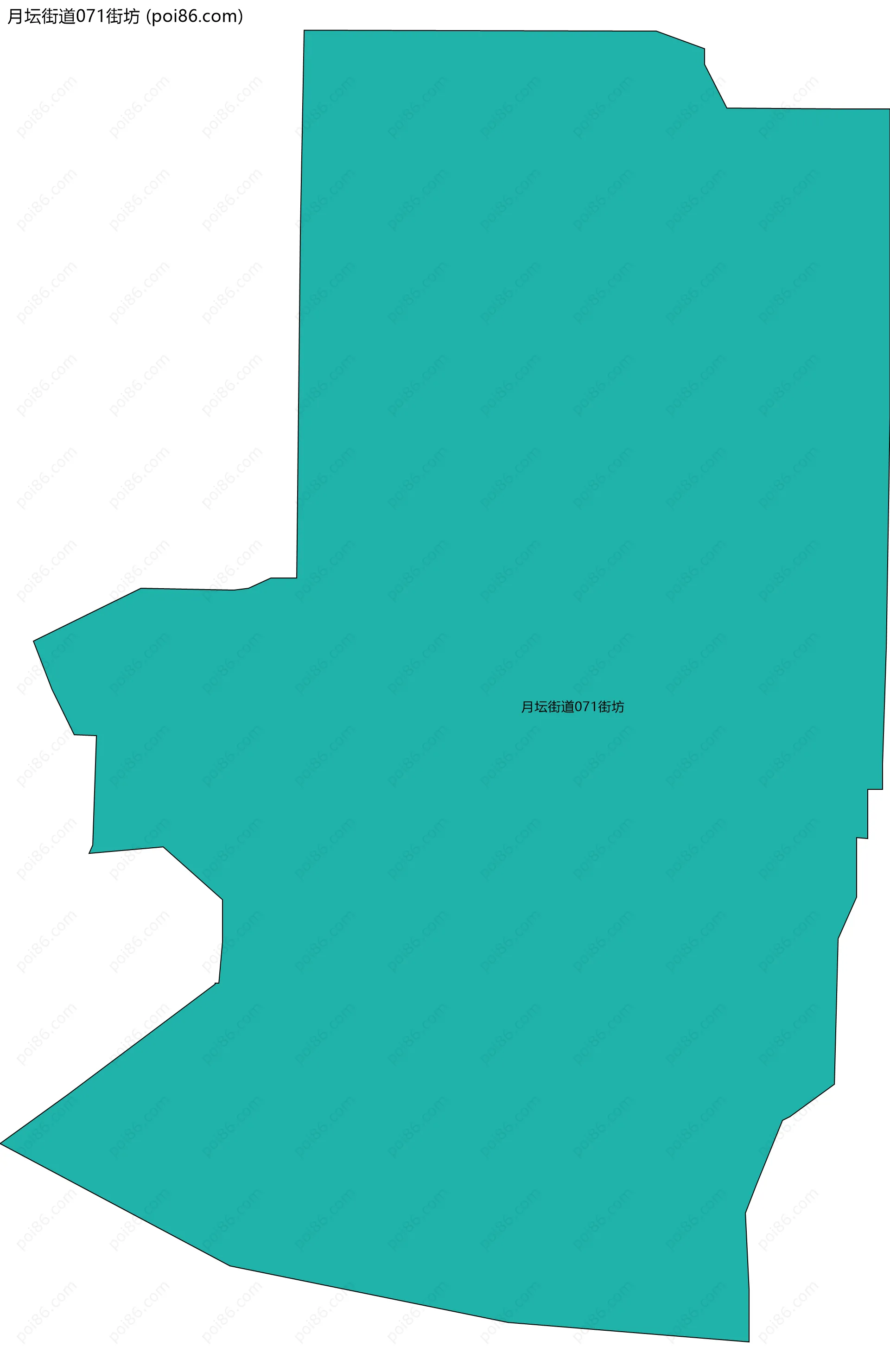 月坛街道071街坊边界地图