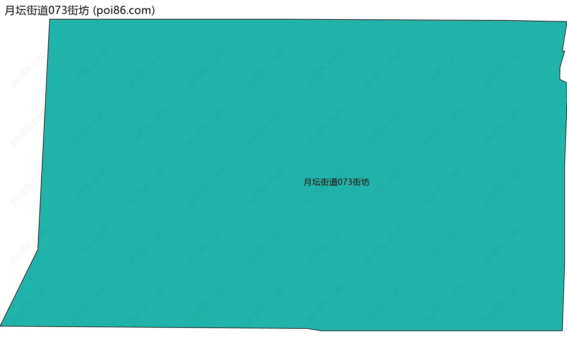 月坛街道073街坊边界地图