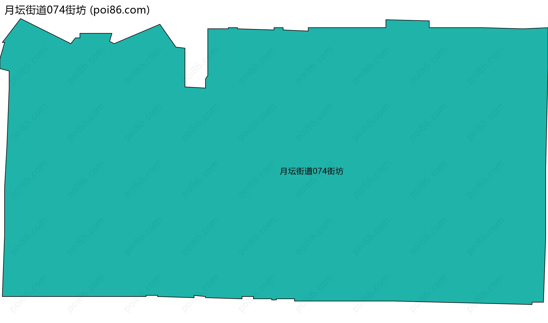 月坛街道074街坊边界地图