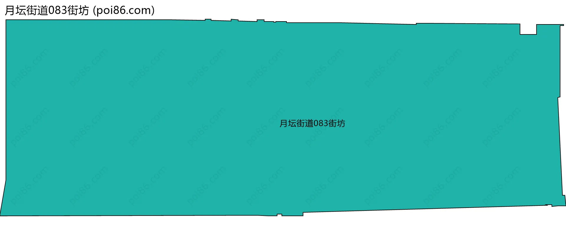 月坛街道083街坊边界地图