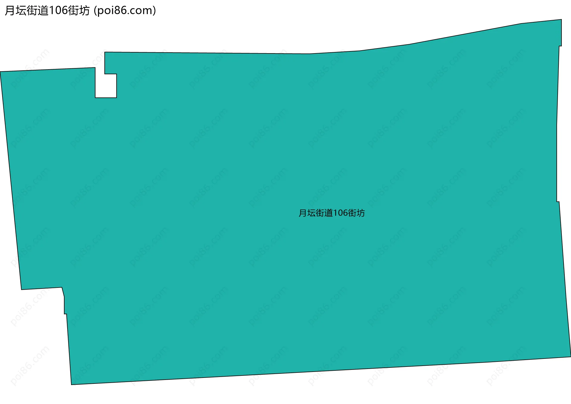 月坛街道106街坊边界地图