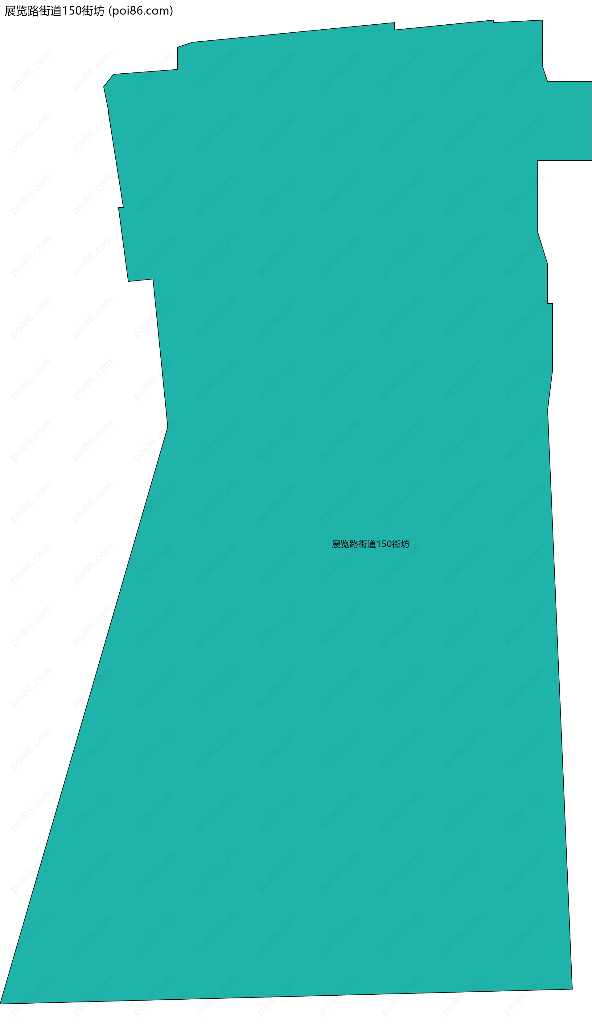 展览路街道150街坊边界地图