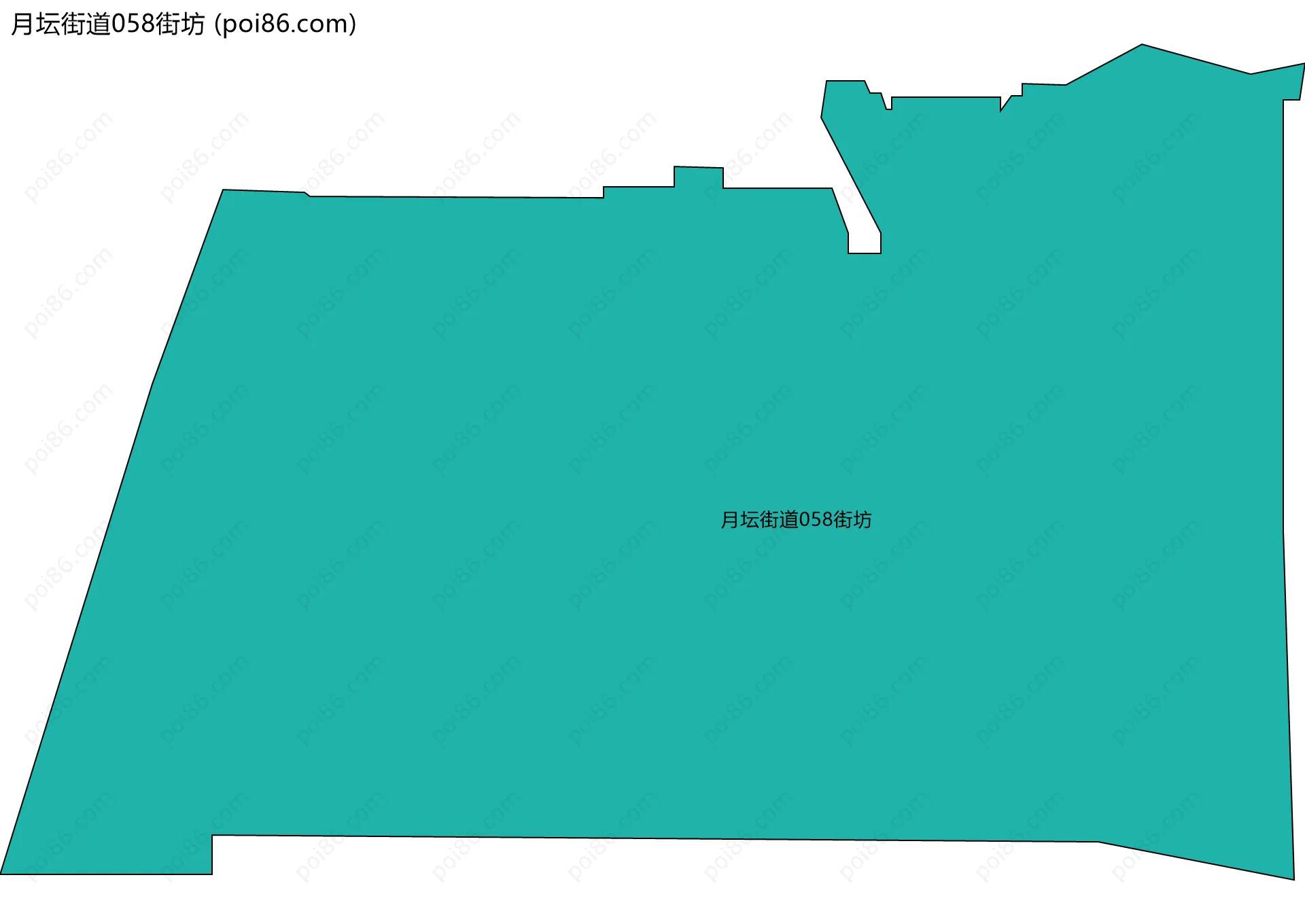 月坛街道058街坊边界地图