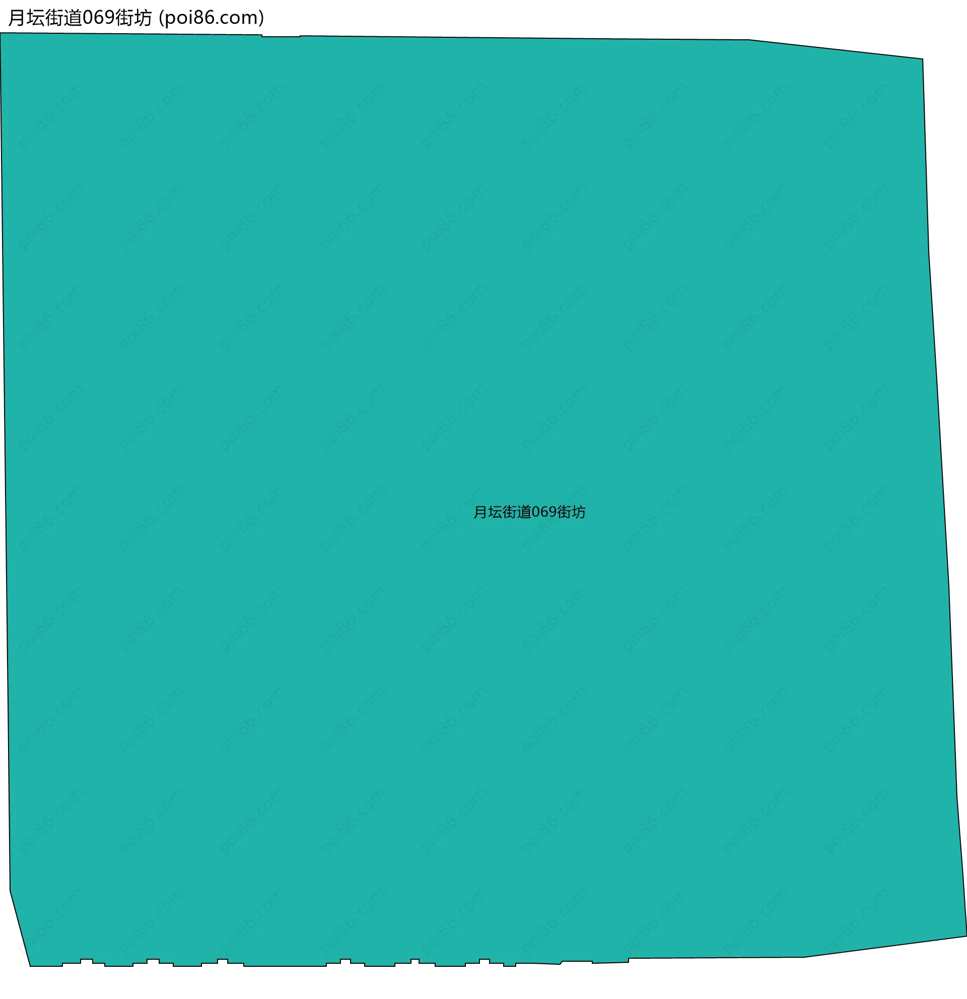 月坛街道069街坊边界地图