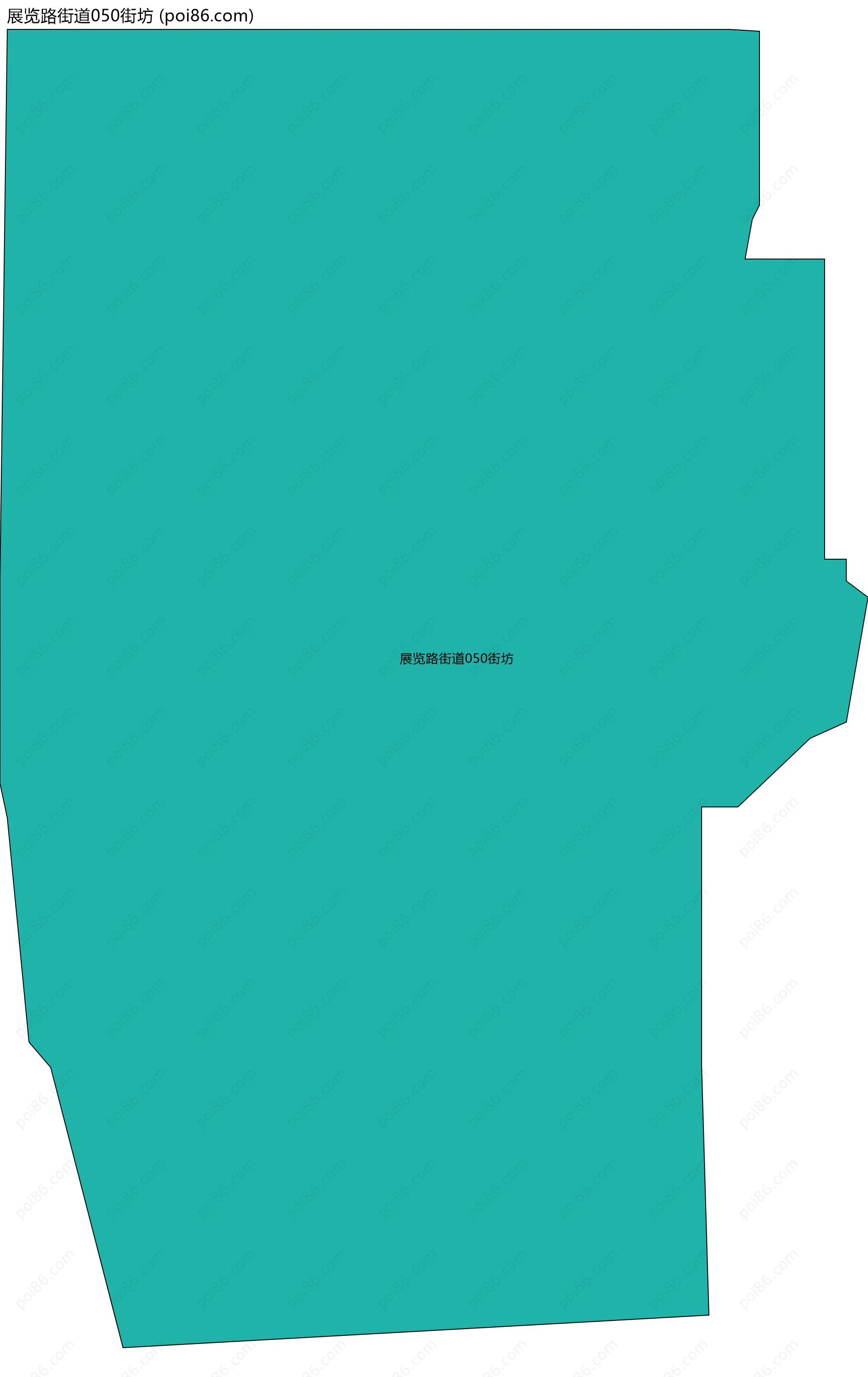 展览路街道050街坊边界地图