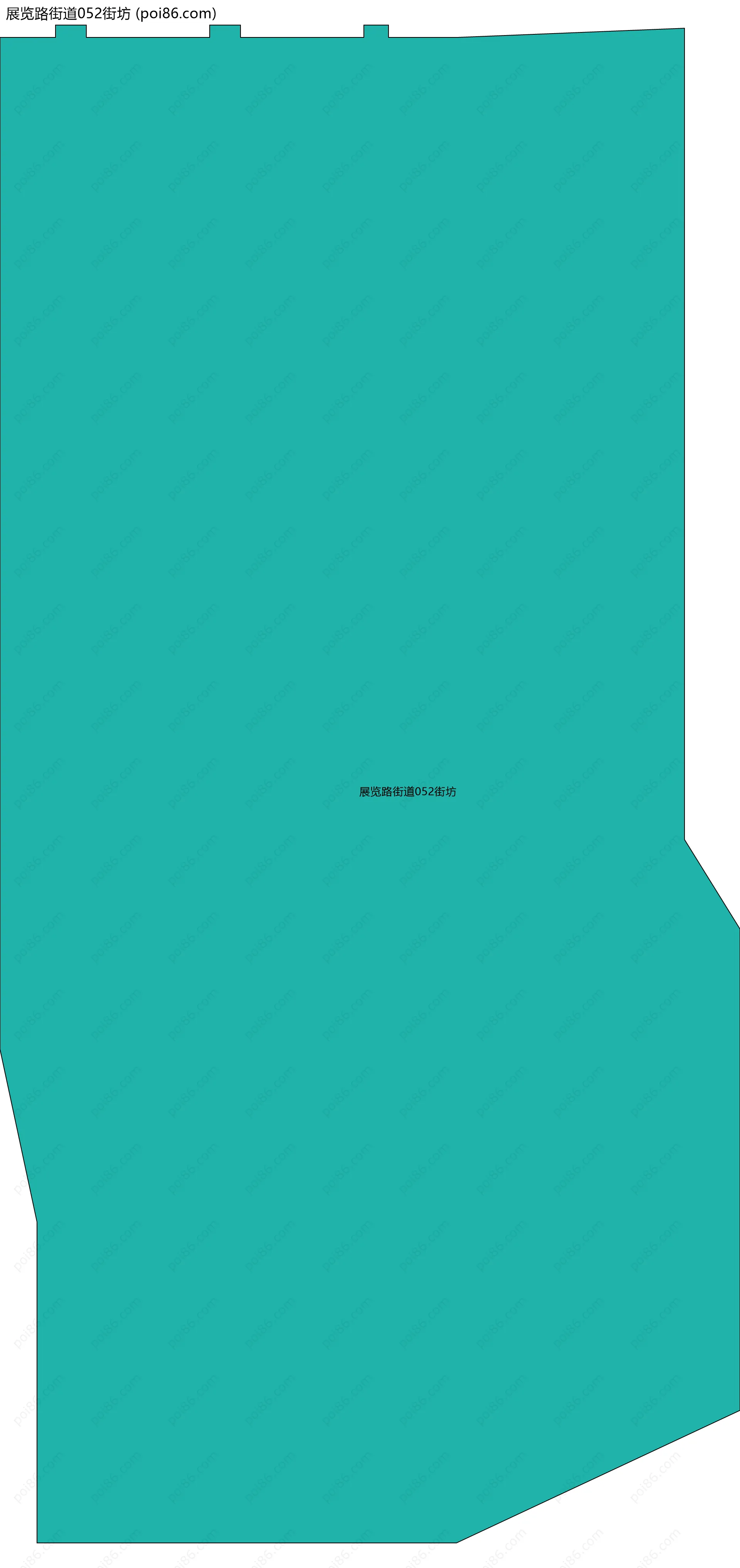 展览路街道052街坊边界地图