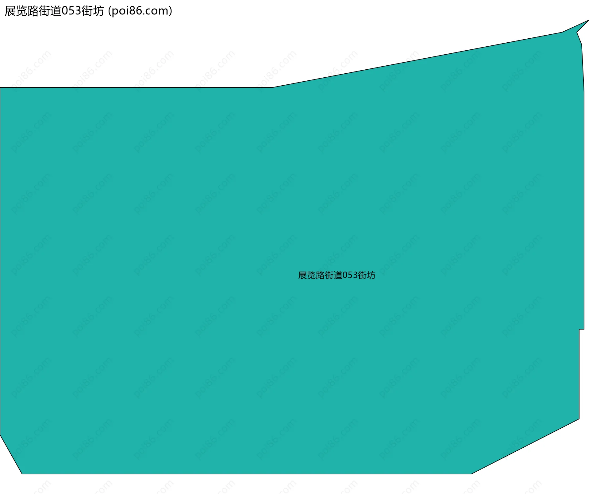 展览路街道053街坊边界地图