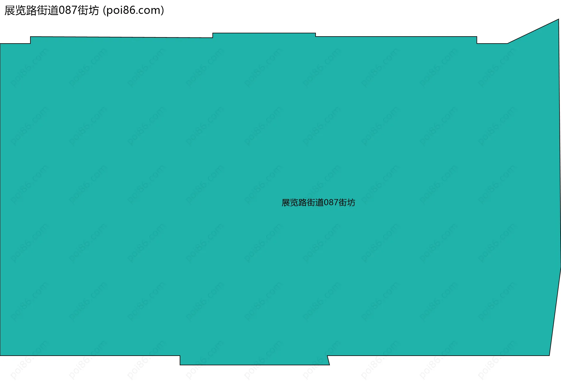 展览路街道087街坊边界地图