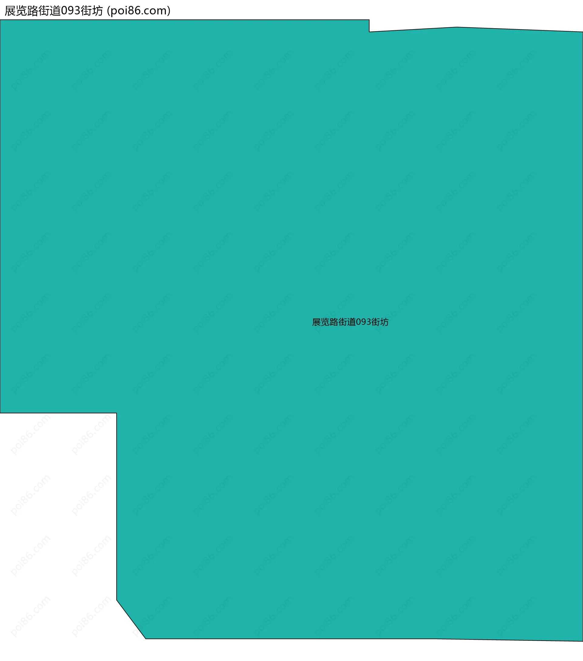 展览路街道093街坊边界地图