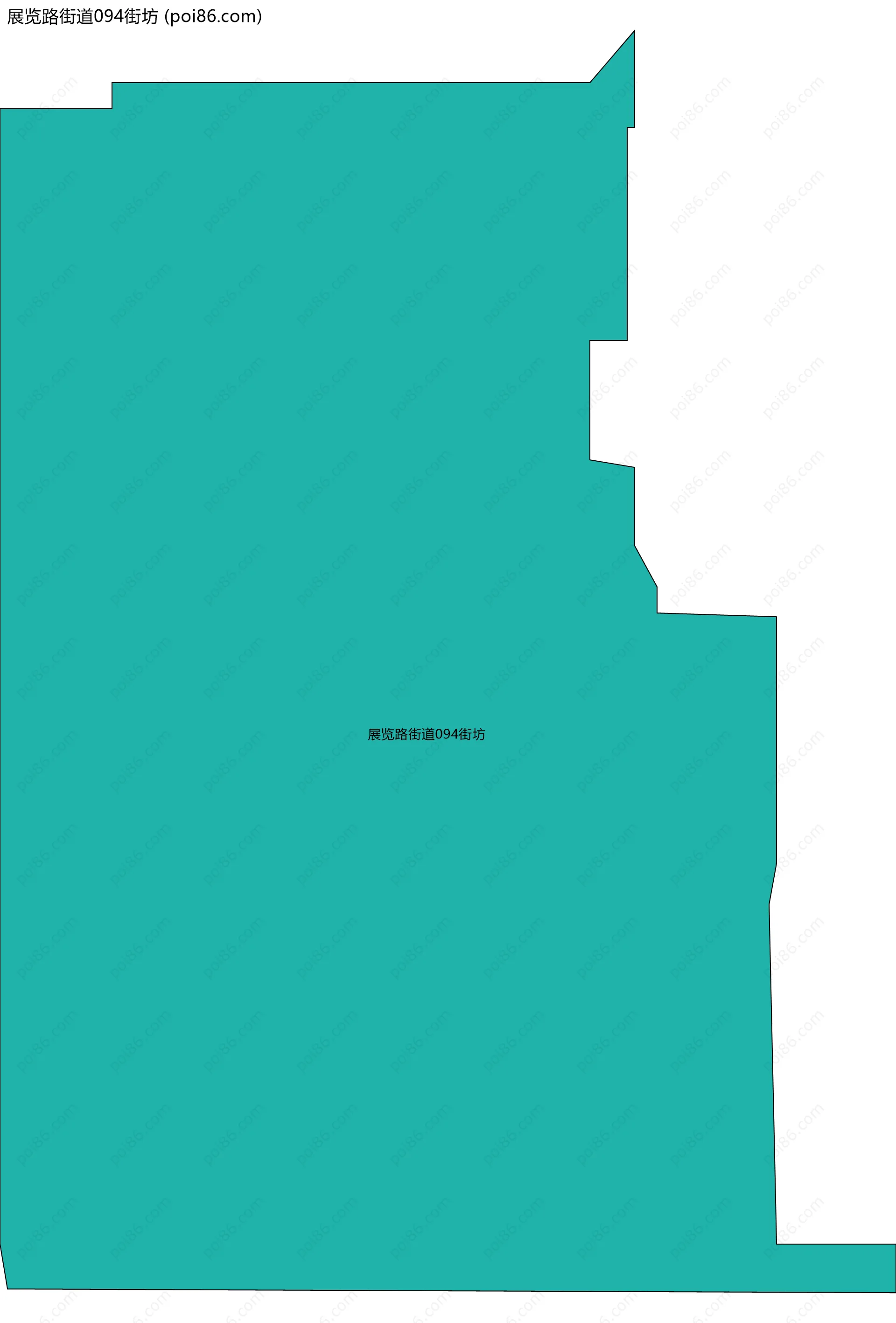 展览路街道094街坊边界地图