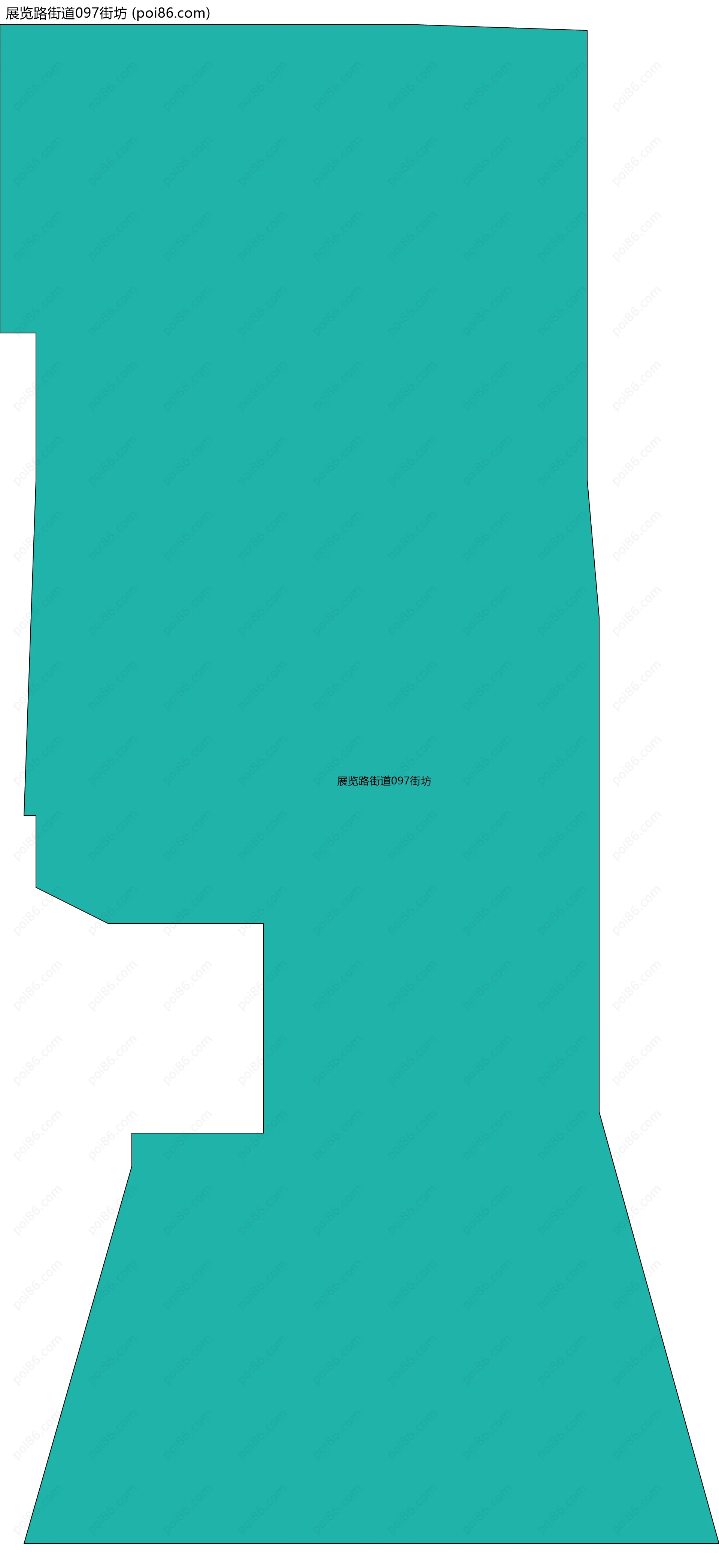 展览路街道097街坊边界地图