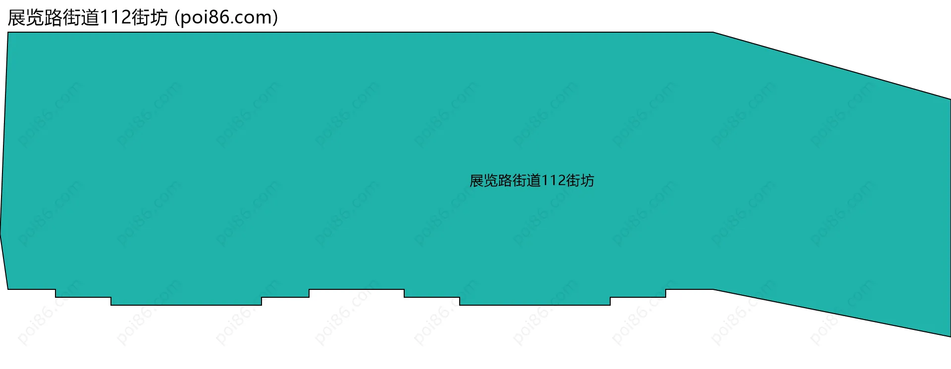 展览路街道112街坊边界地图