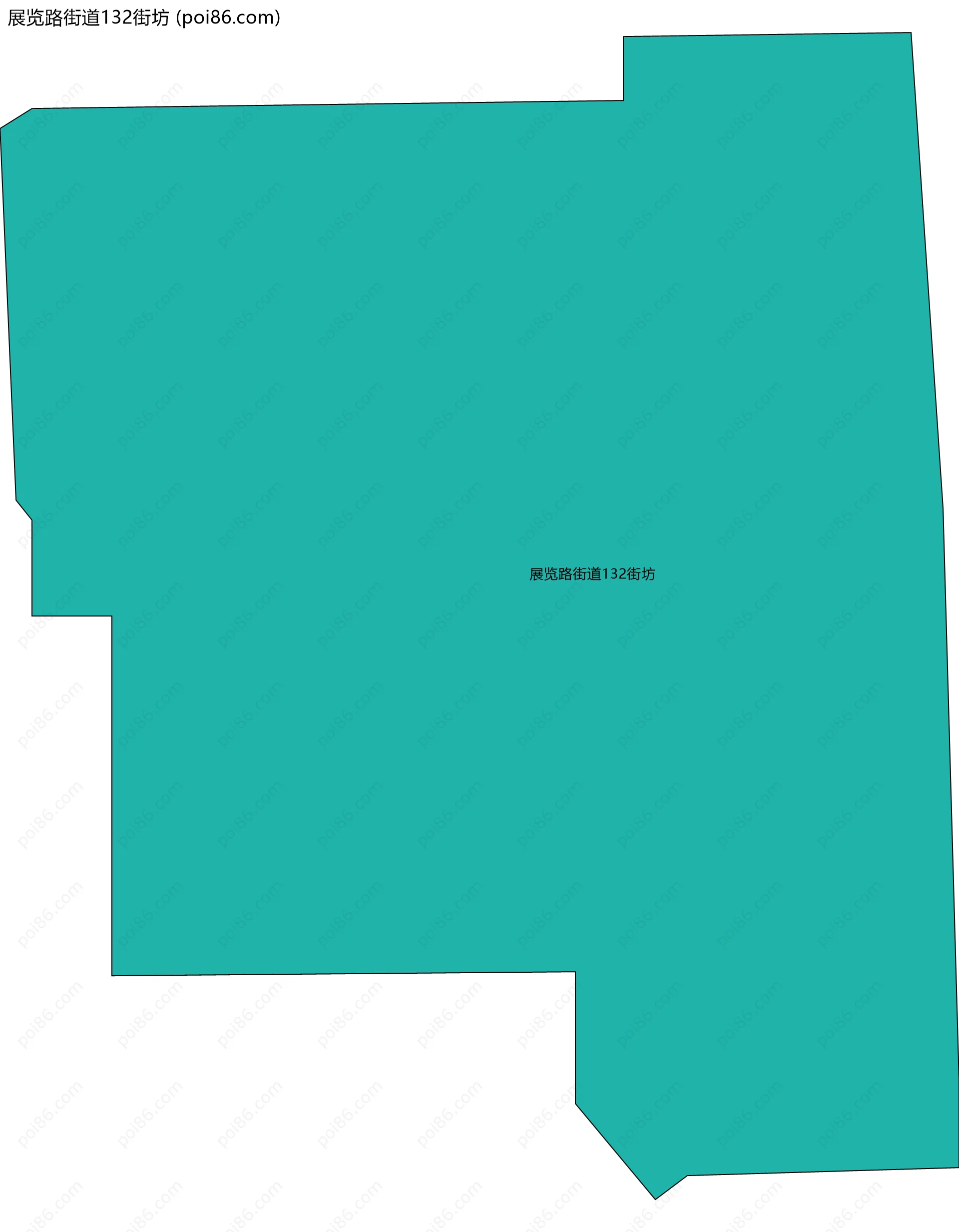 展览路街道132街坊边界地图