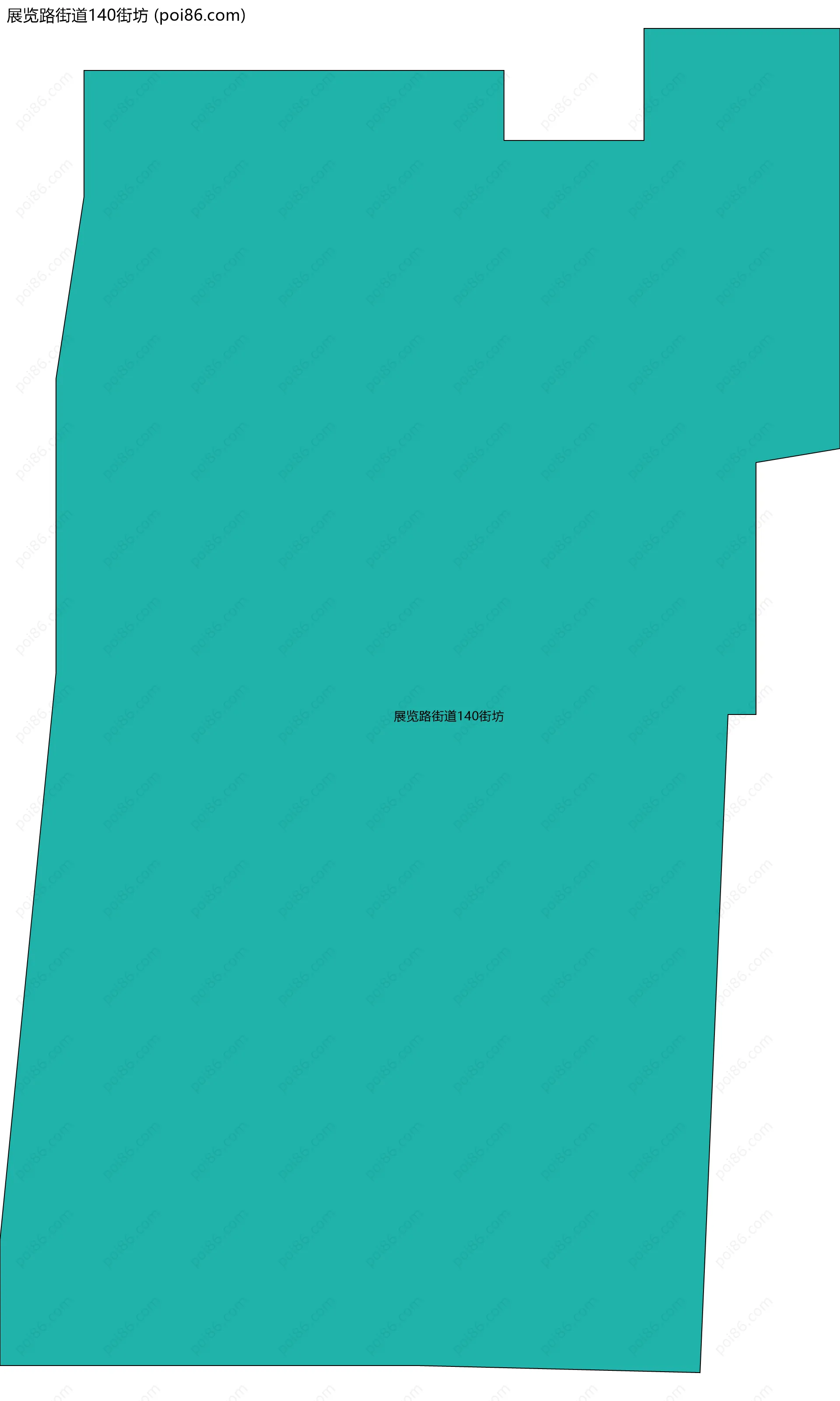展览路街道140街坊边界地图