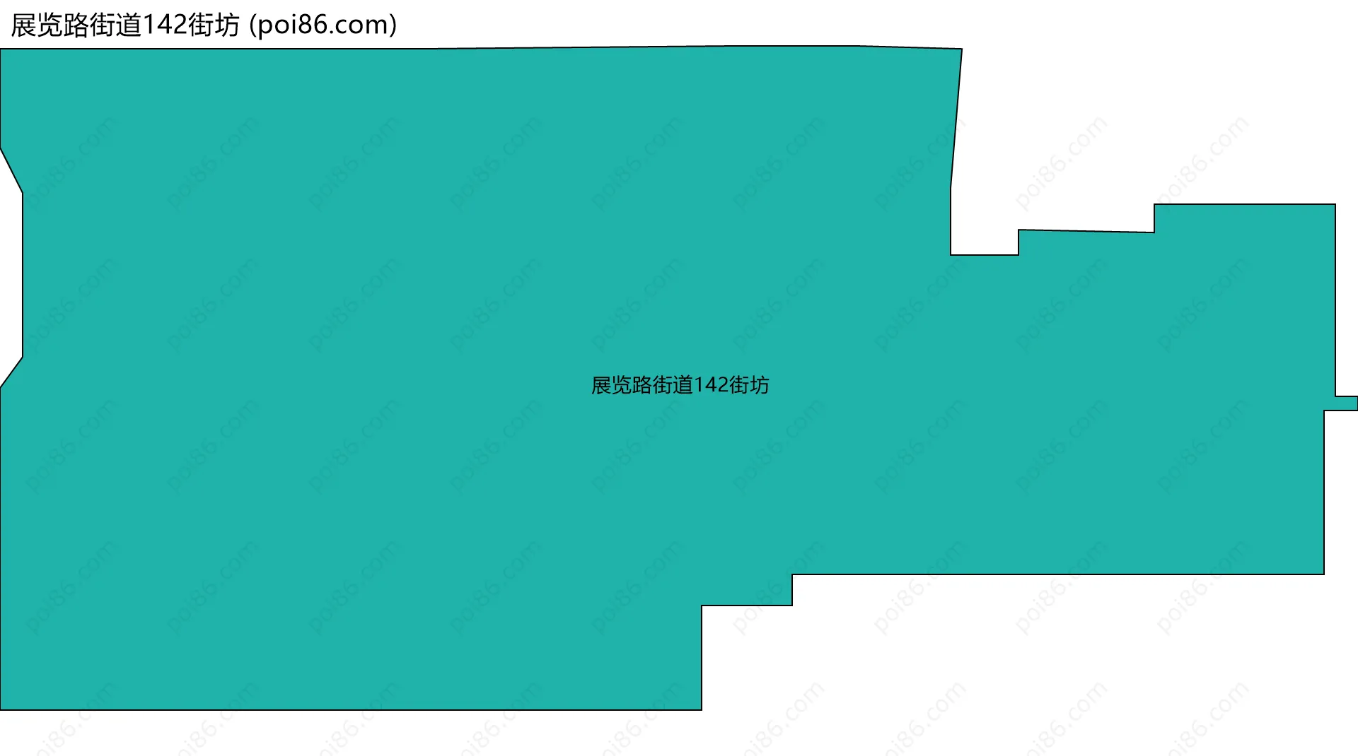 展览路街道142街坊边界地图