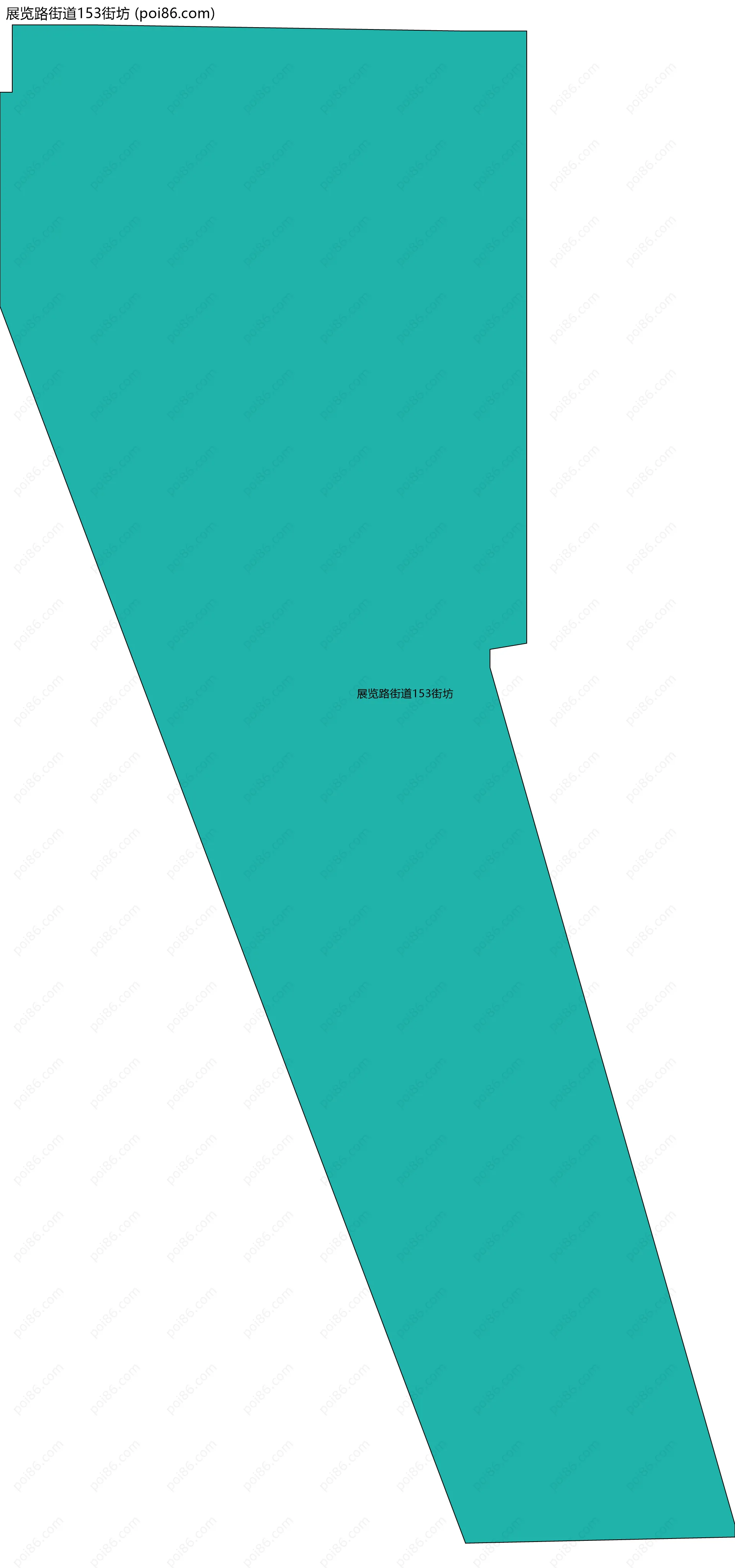 展览路街道153街坊边界地图