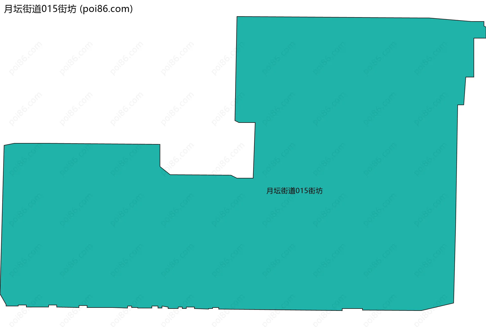 月坛街道015街坊边界地图