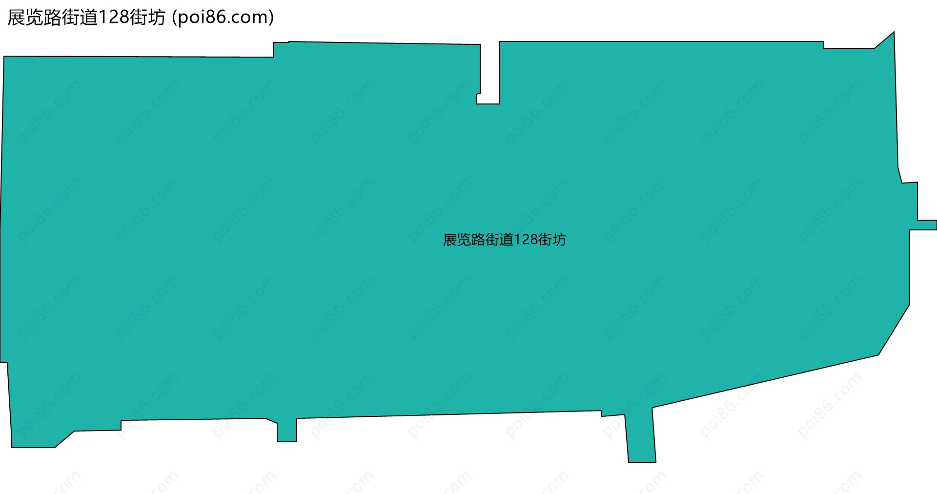 展览路街道128街坊边界地图