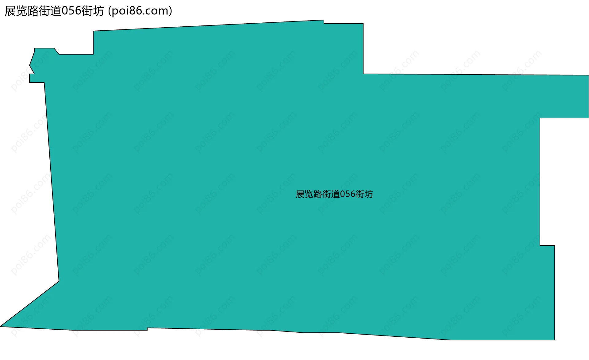 展览路街道056街坊边界地图