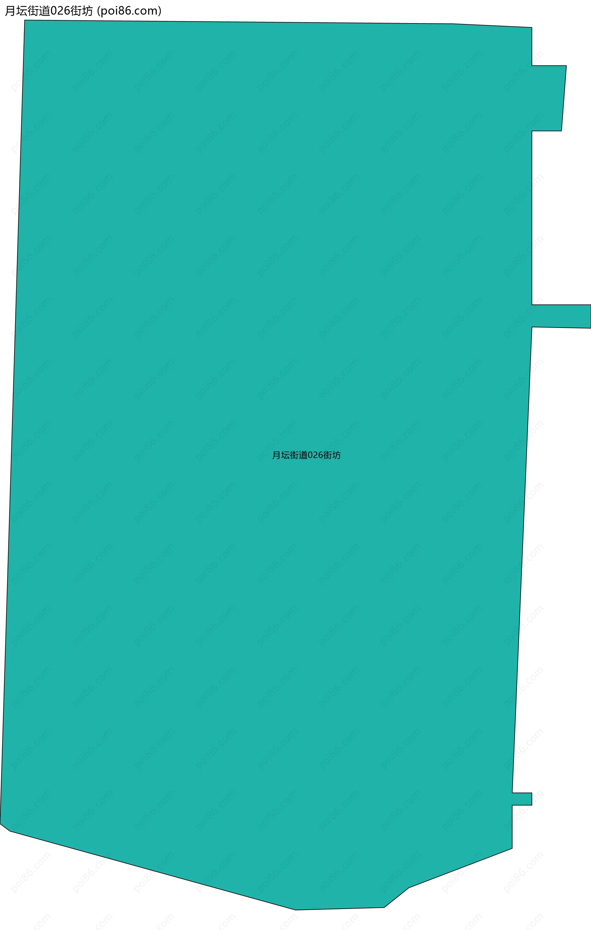 月坛街道026街坊边界地图