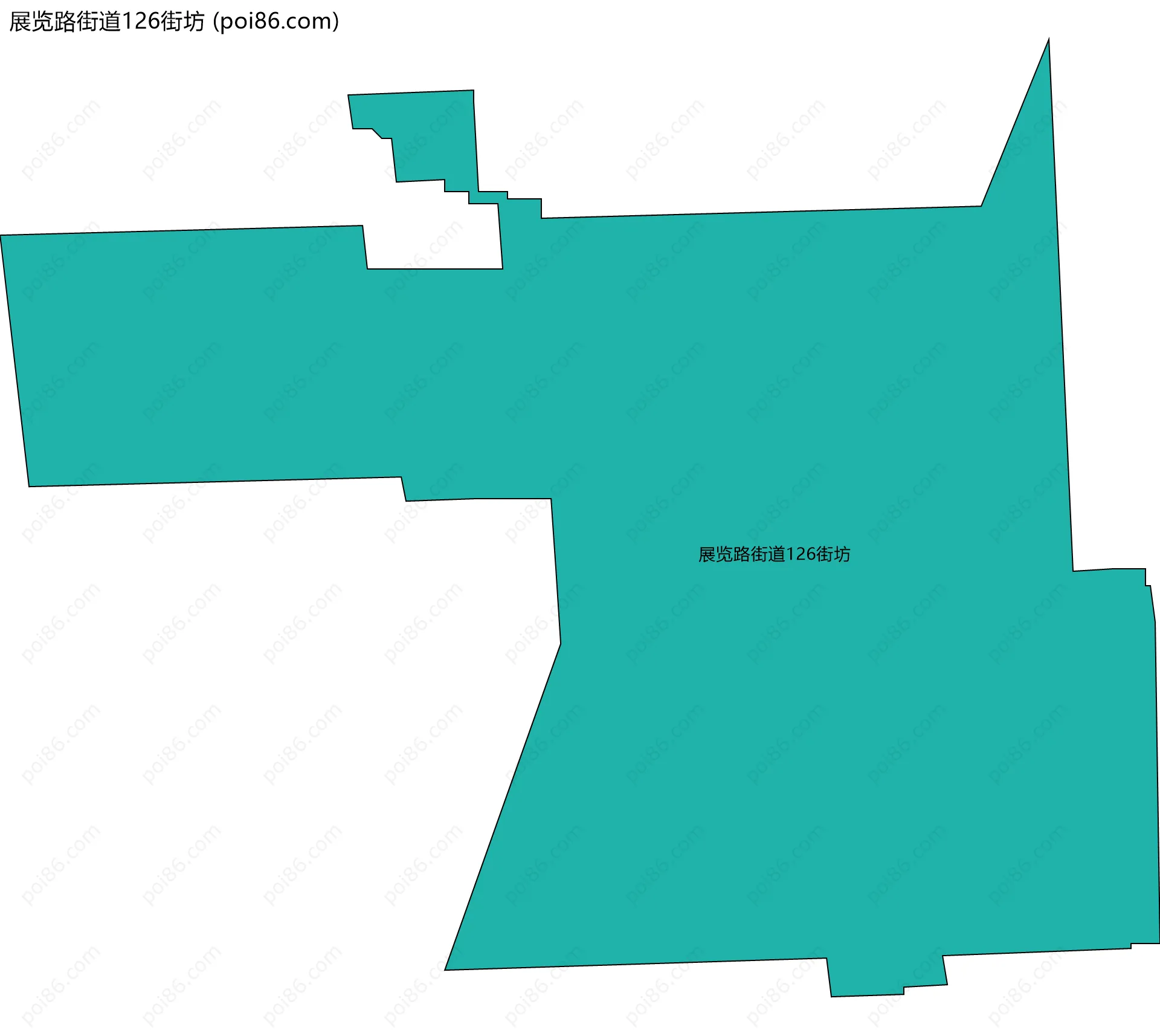 展览路街道126街坊边界地图