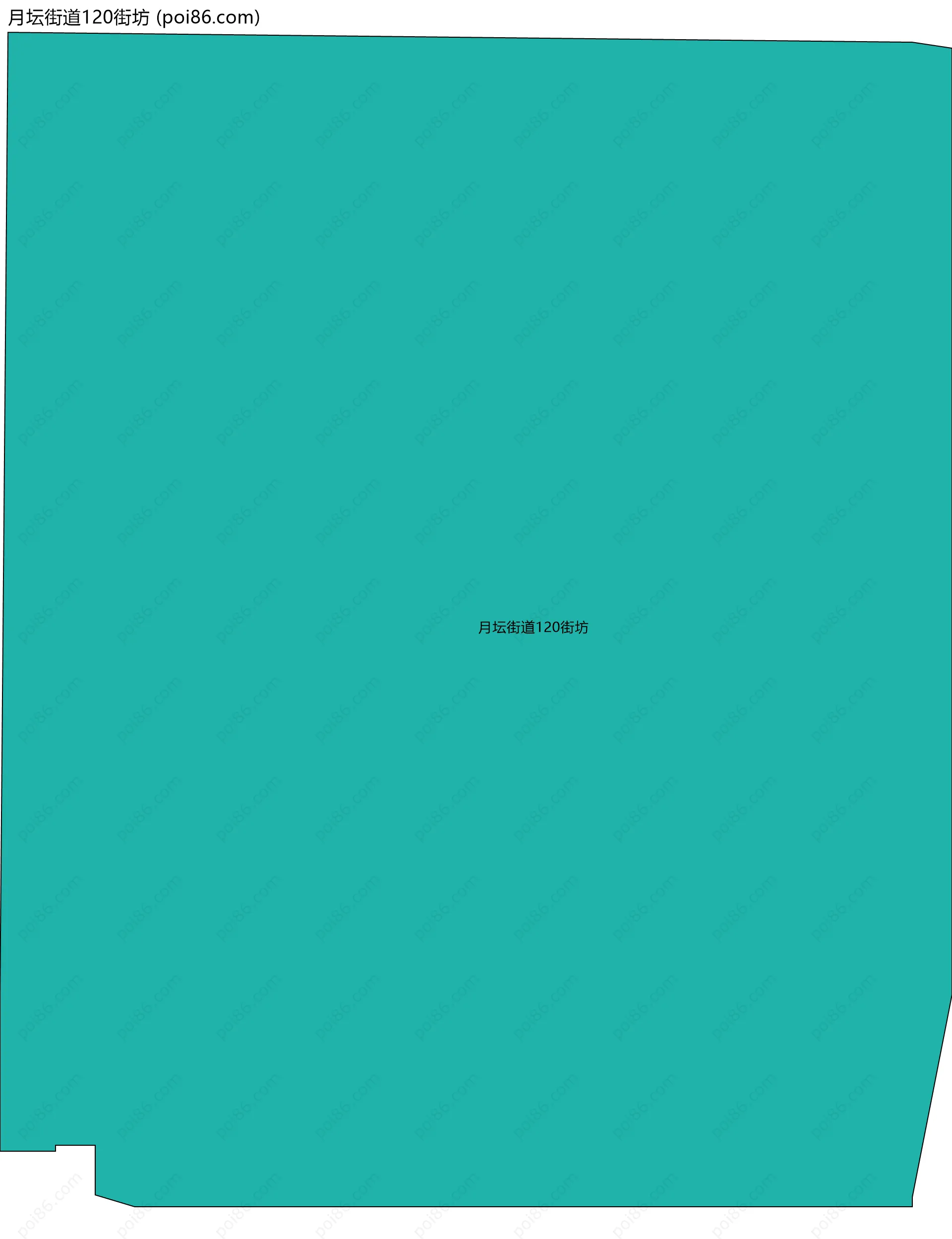 月坛街道120街坊边界地图