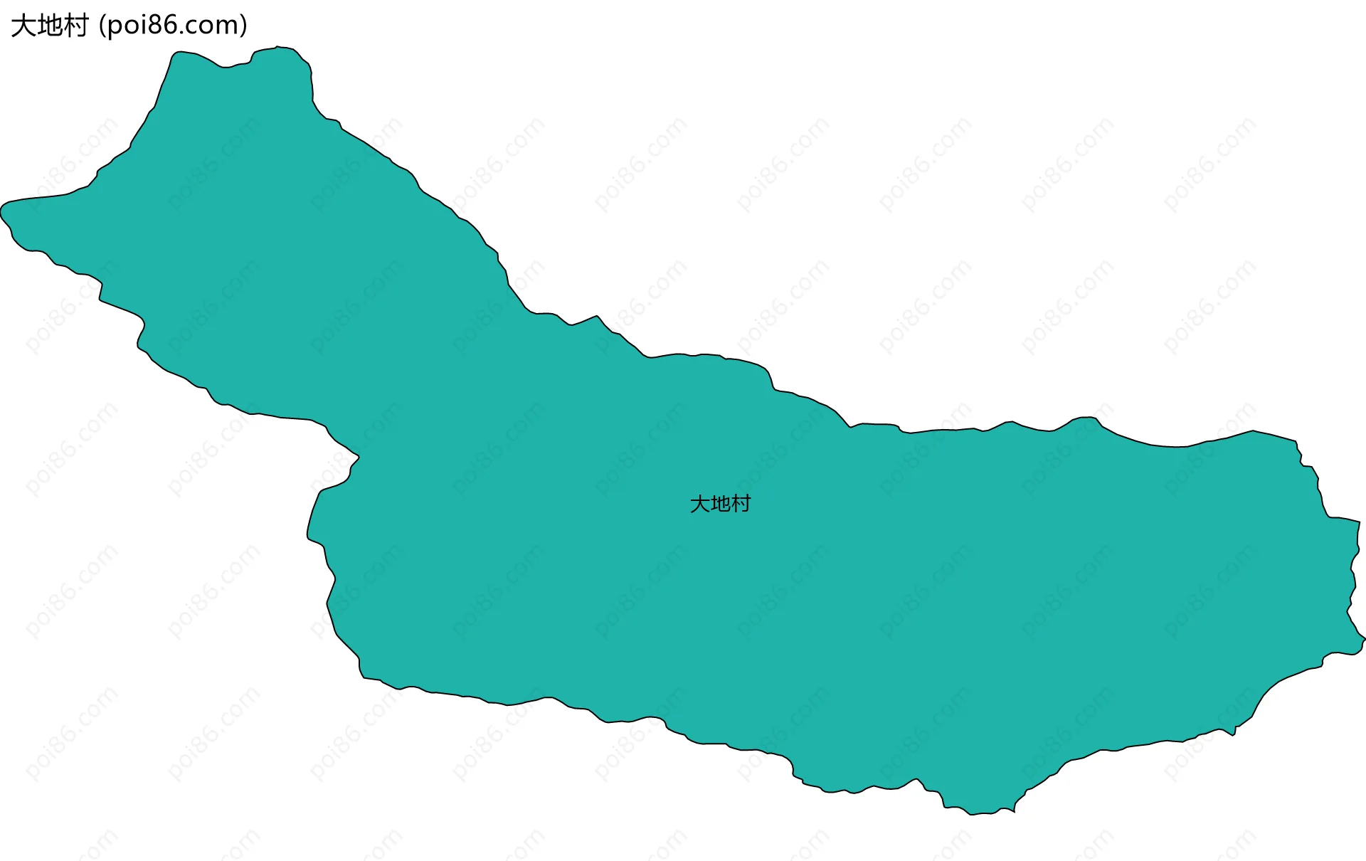 大地村边界地图