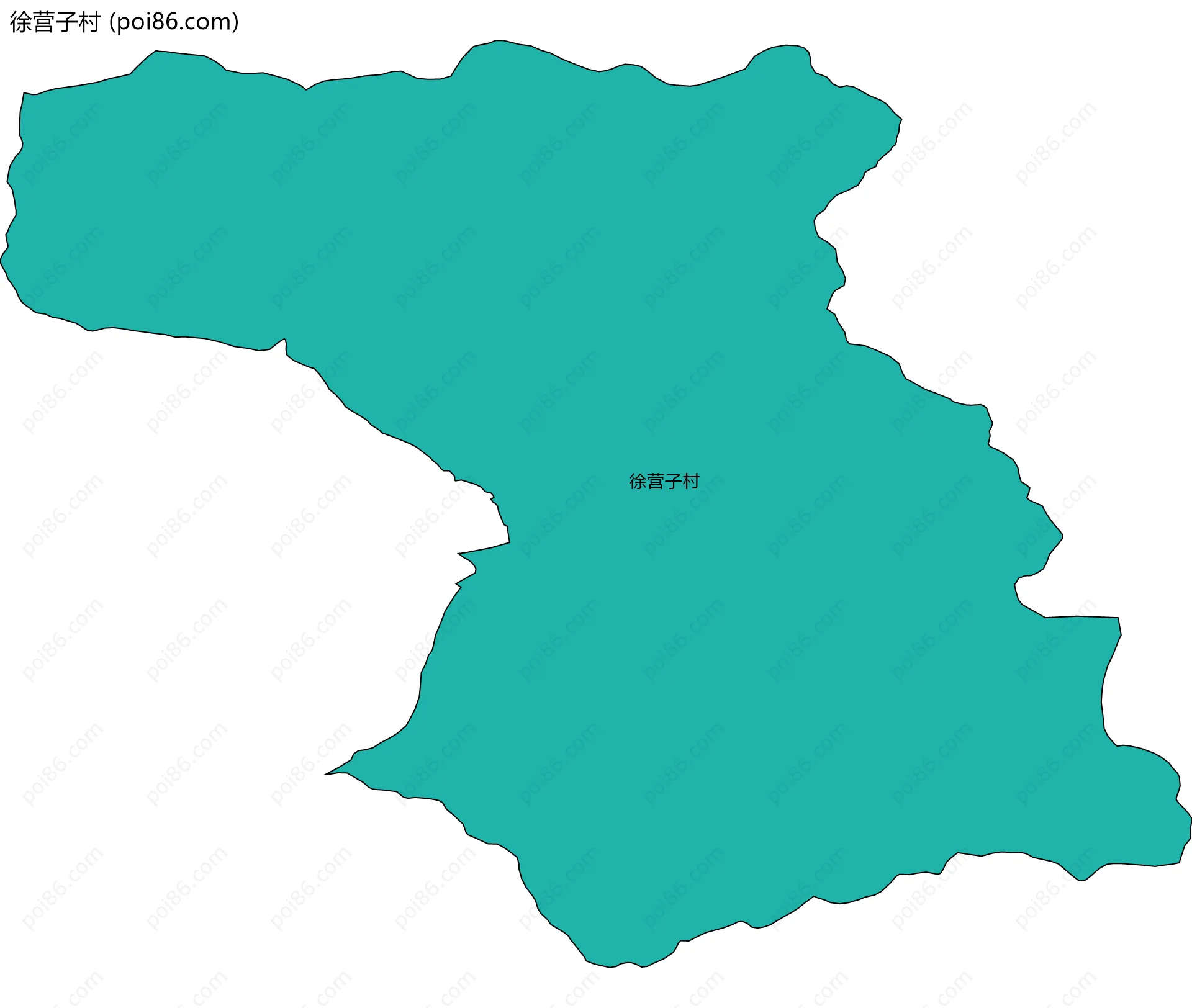 徐营子村边界地图